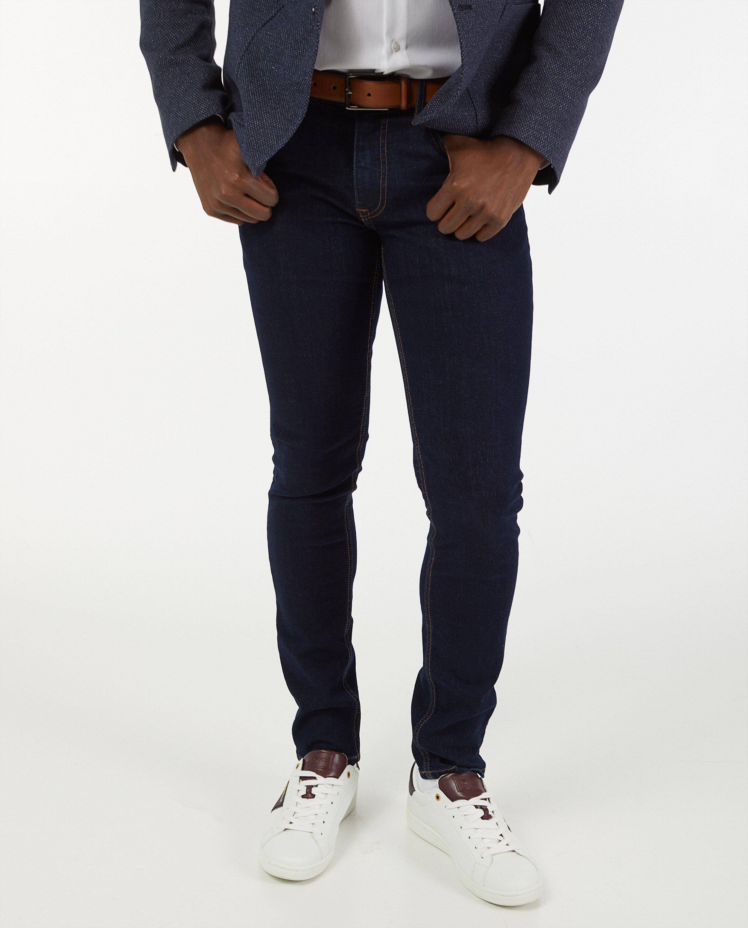 Jeans - Blauwe modern fit jeans Lerros