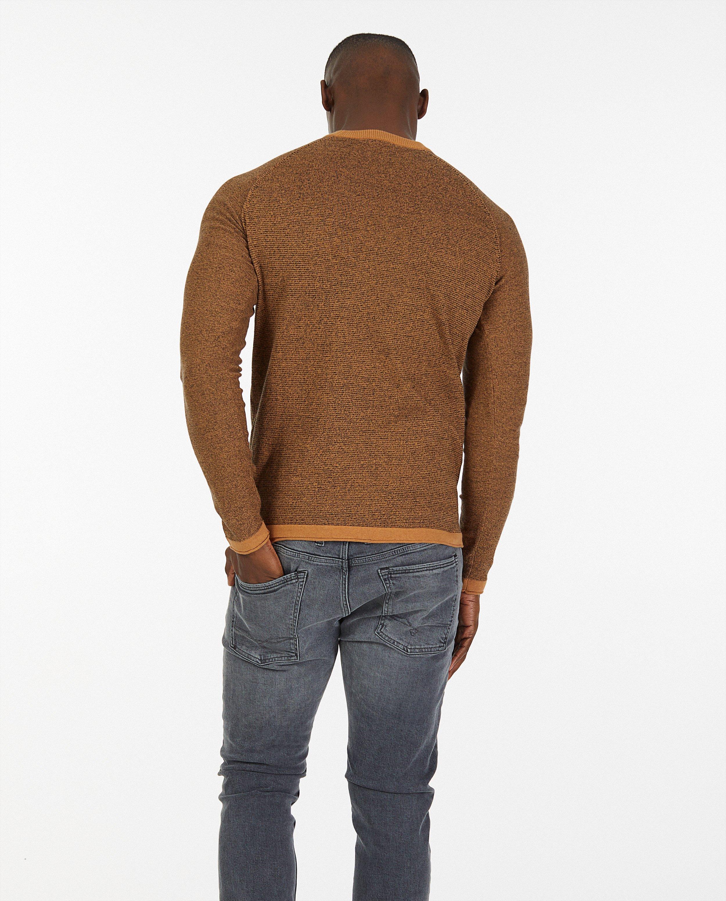 Pulls - Pull brun en coton bio