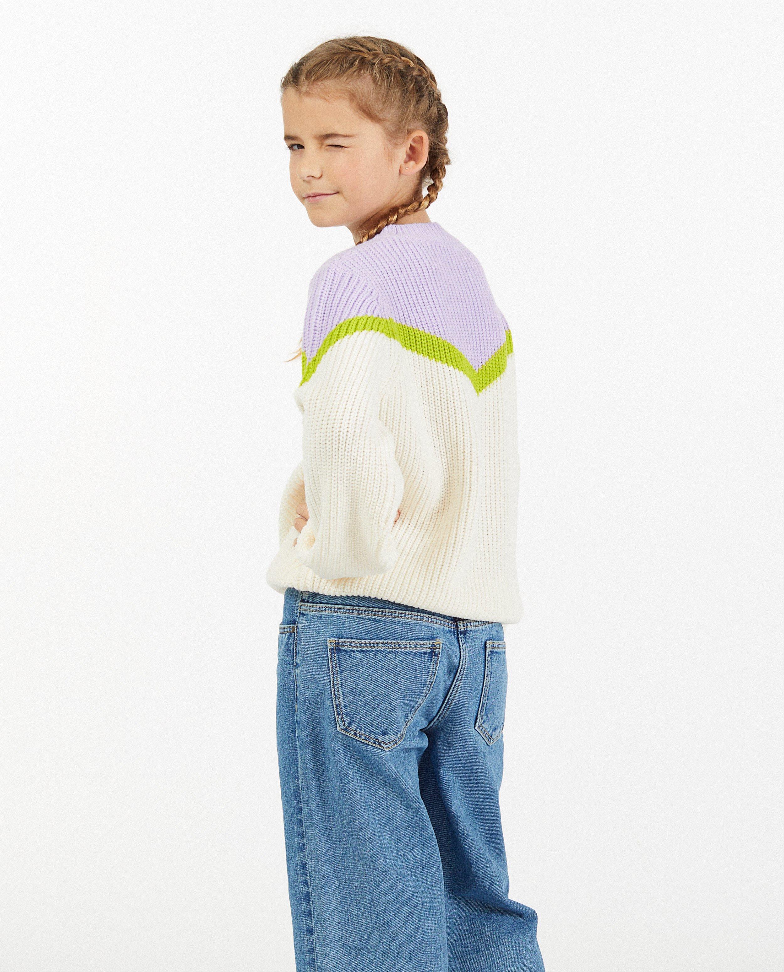 Pulls - Pull à col en V avec color block