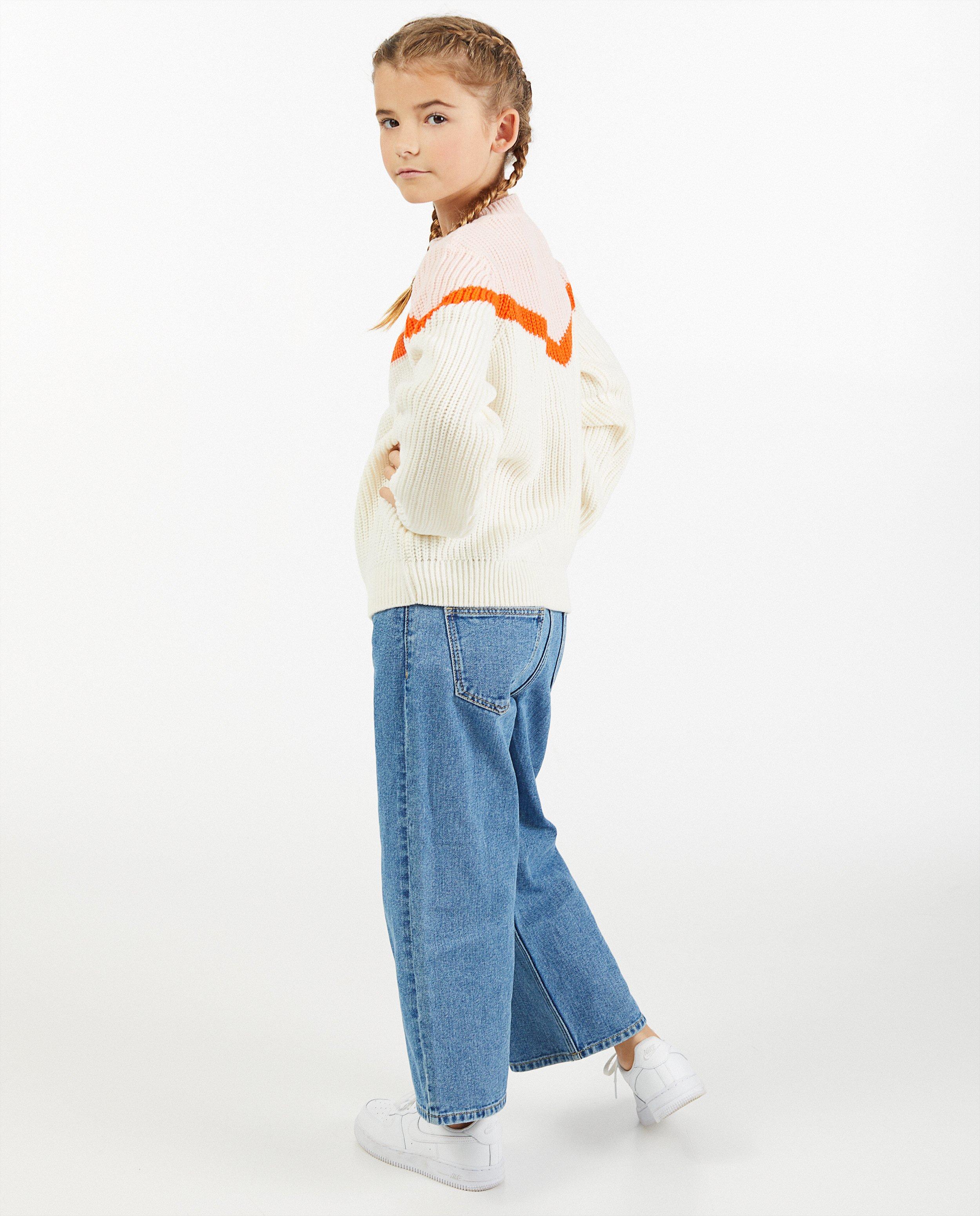 Truien - Trui met V-shaped color block
