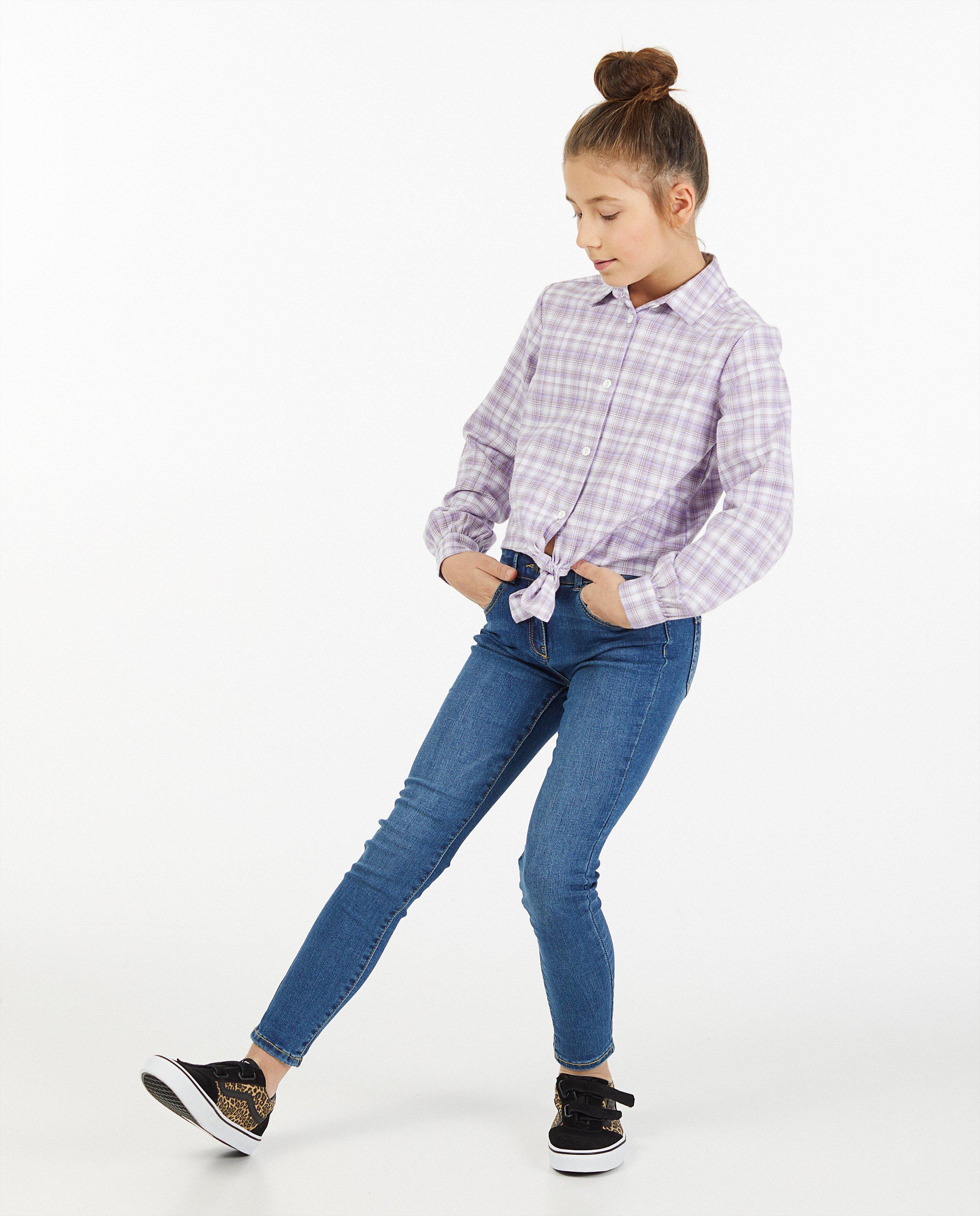 Lichtblauwe jeans, skinny fit - stretch - JBC