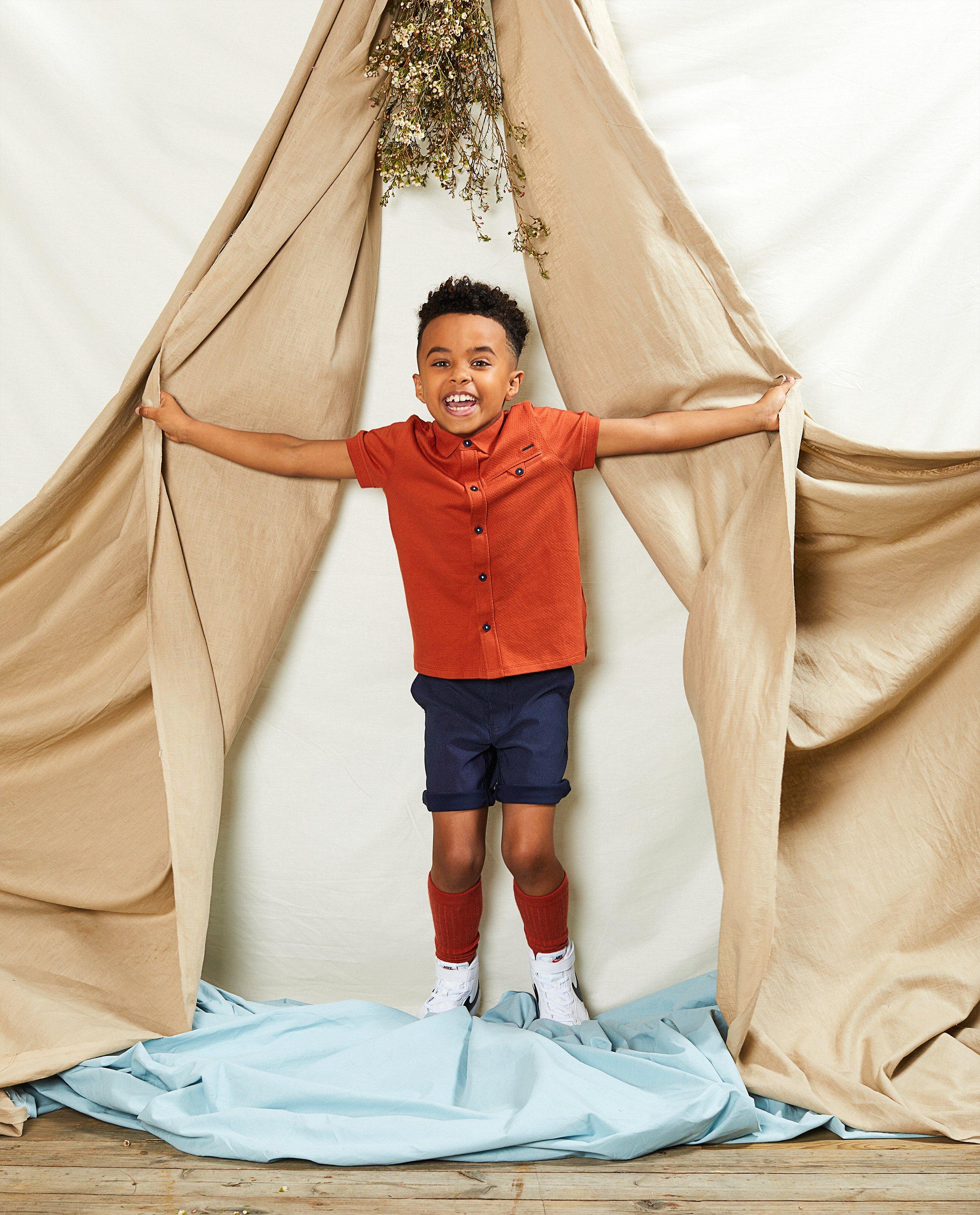 Hemd in brique Communie - met reliëfpatroon - Kidz Nation