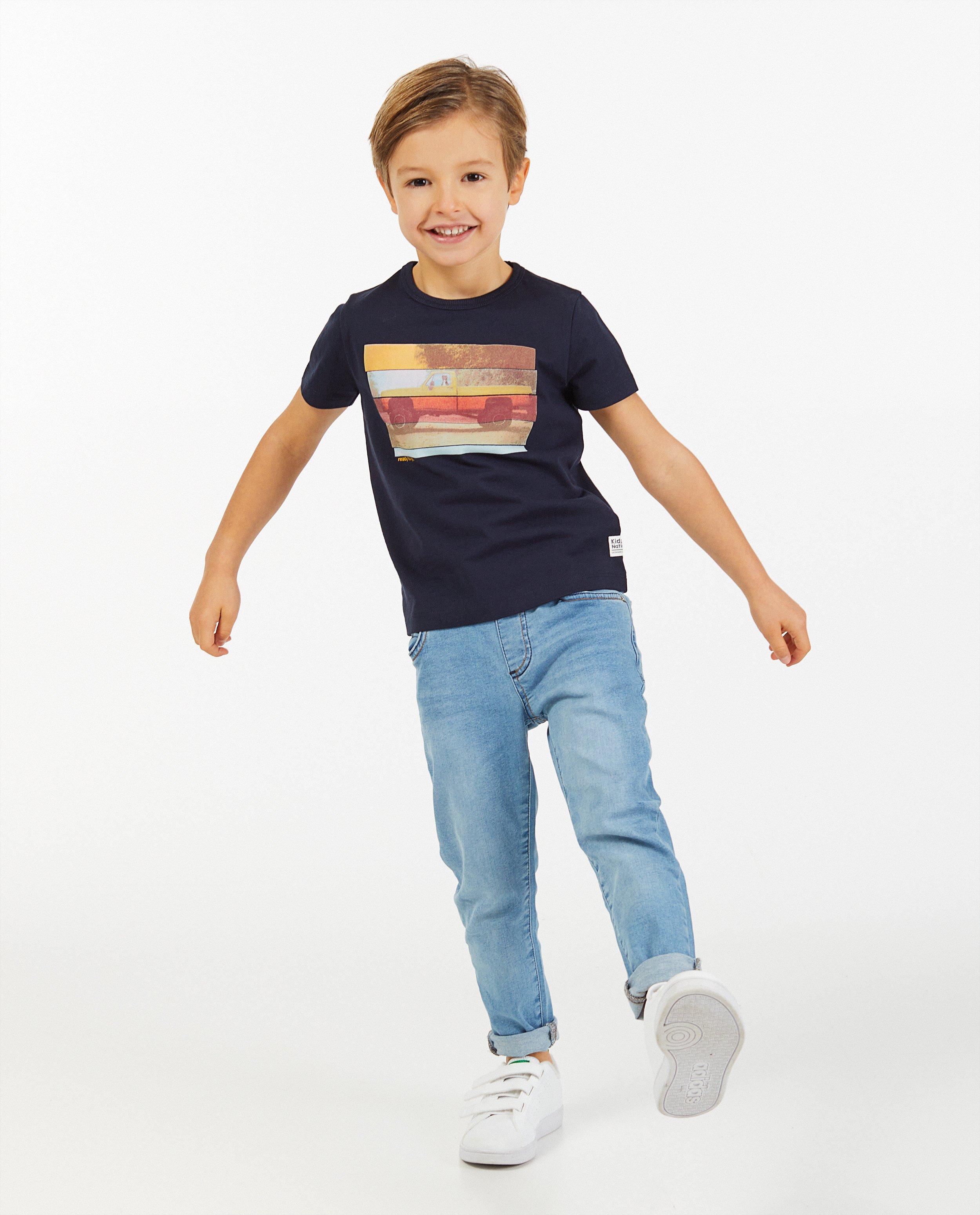 T-shirt en coton bio à imprimé - stretch - Kidz Nation