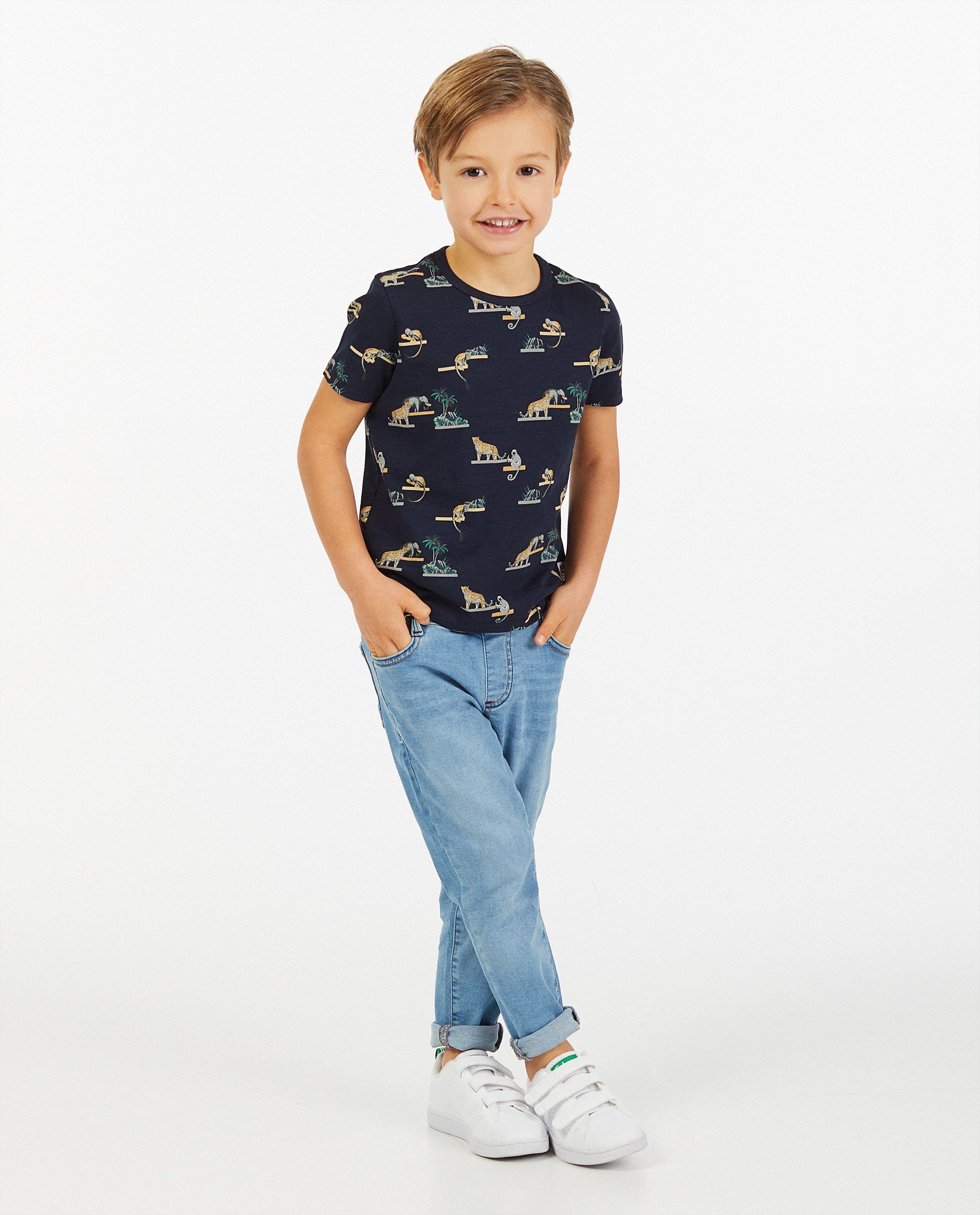 T-shirt en coton bio à imprimé - imprimé intégral - Kidz Nation