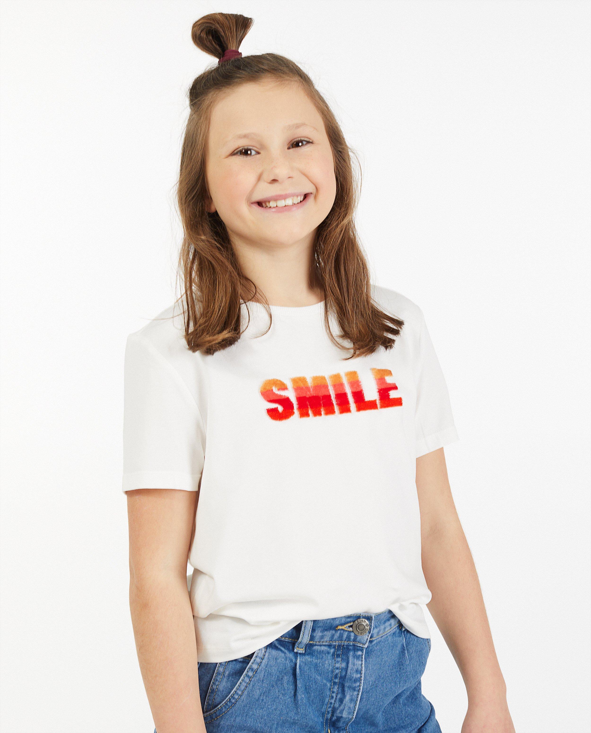 T-shirts - Wit T-shirt met opschrift