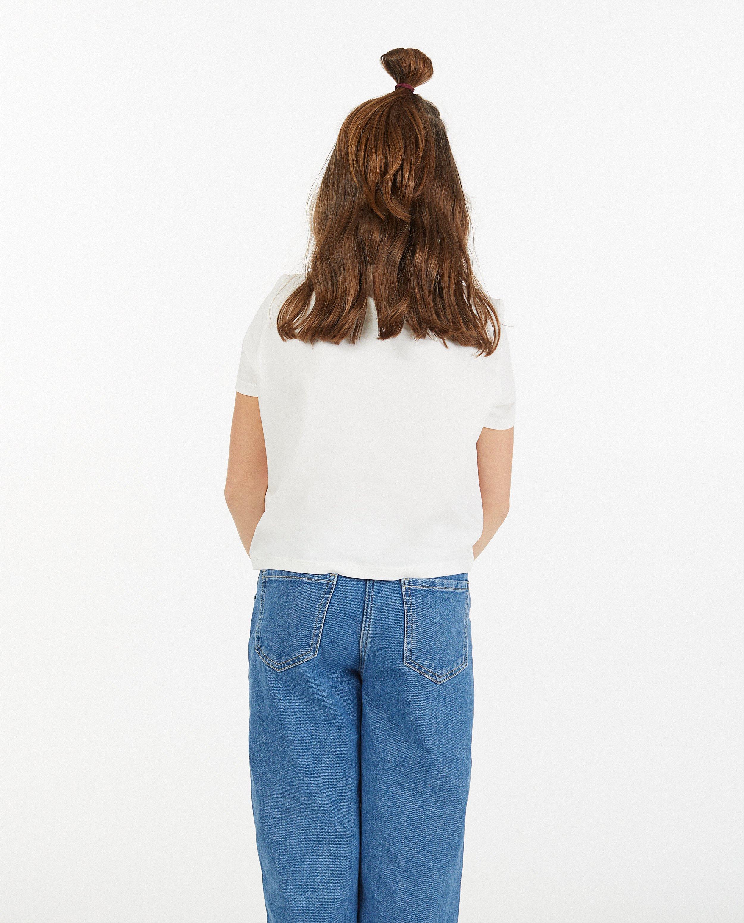 T-shirts - Wit T-shirt met opschrift
