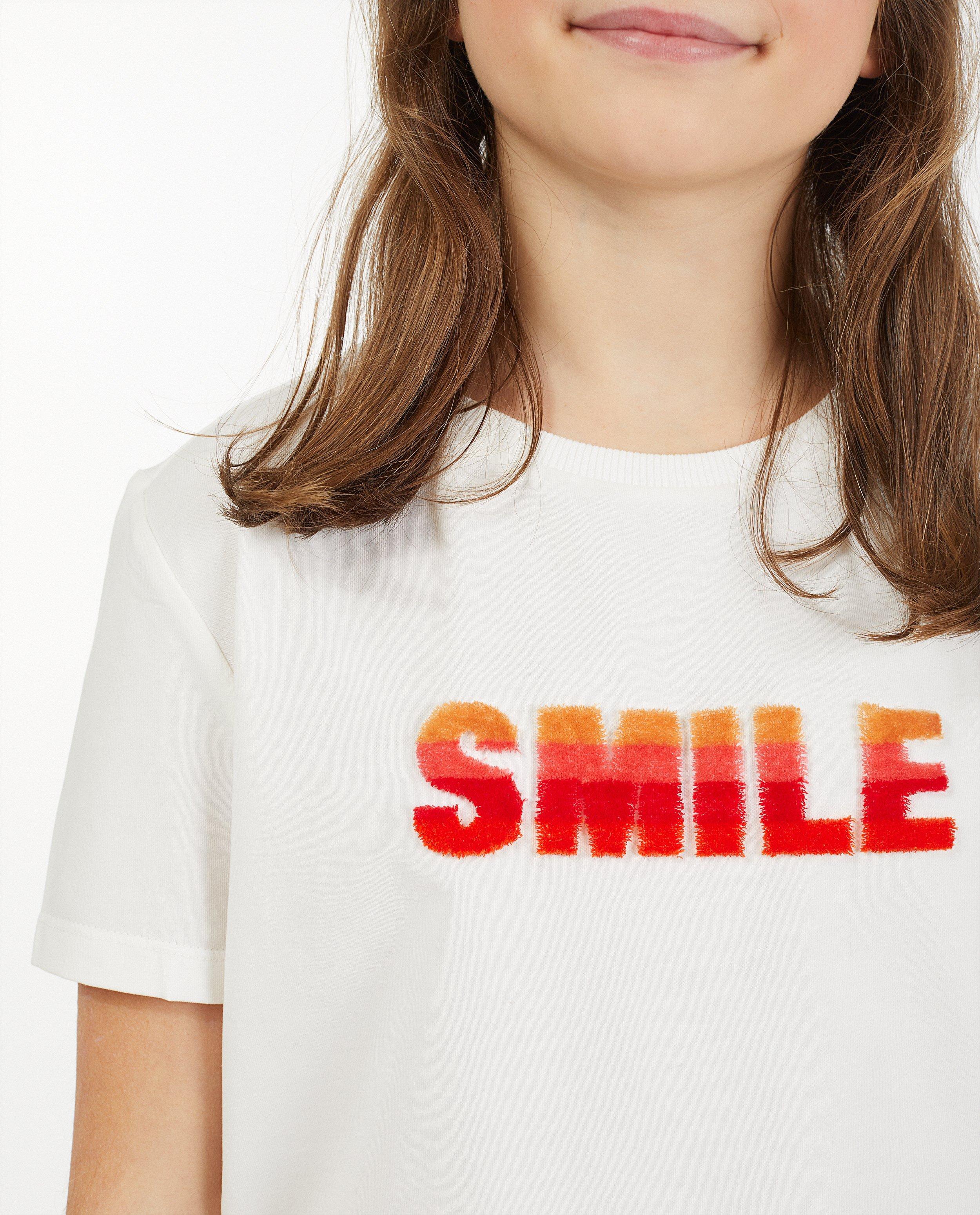 T-shirts - Wit T-shirt met opschrift