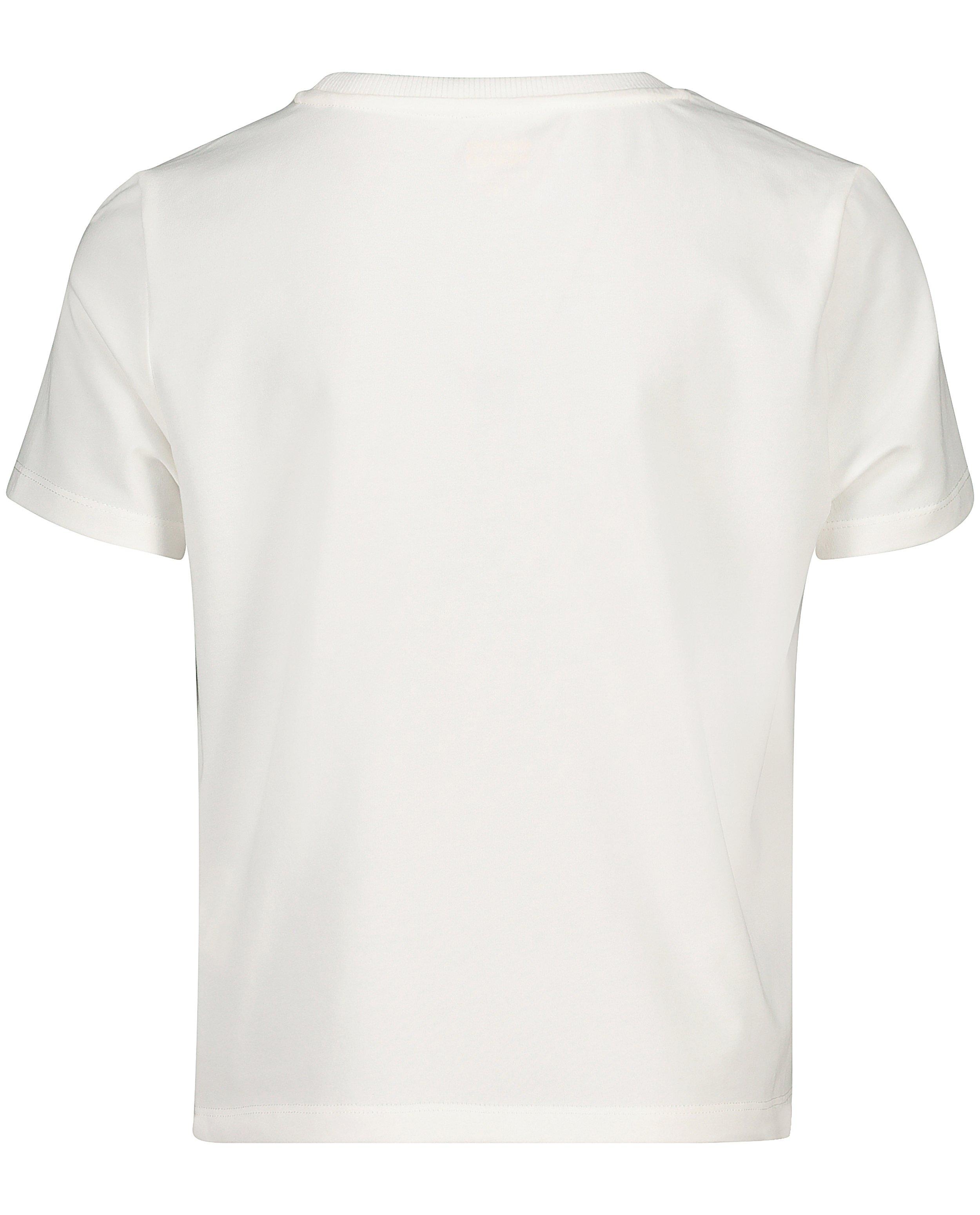 T-shirts - Wit T-shirt met opschrift