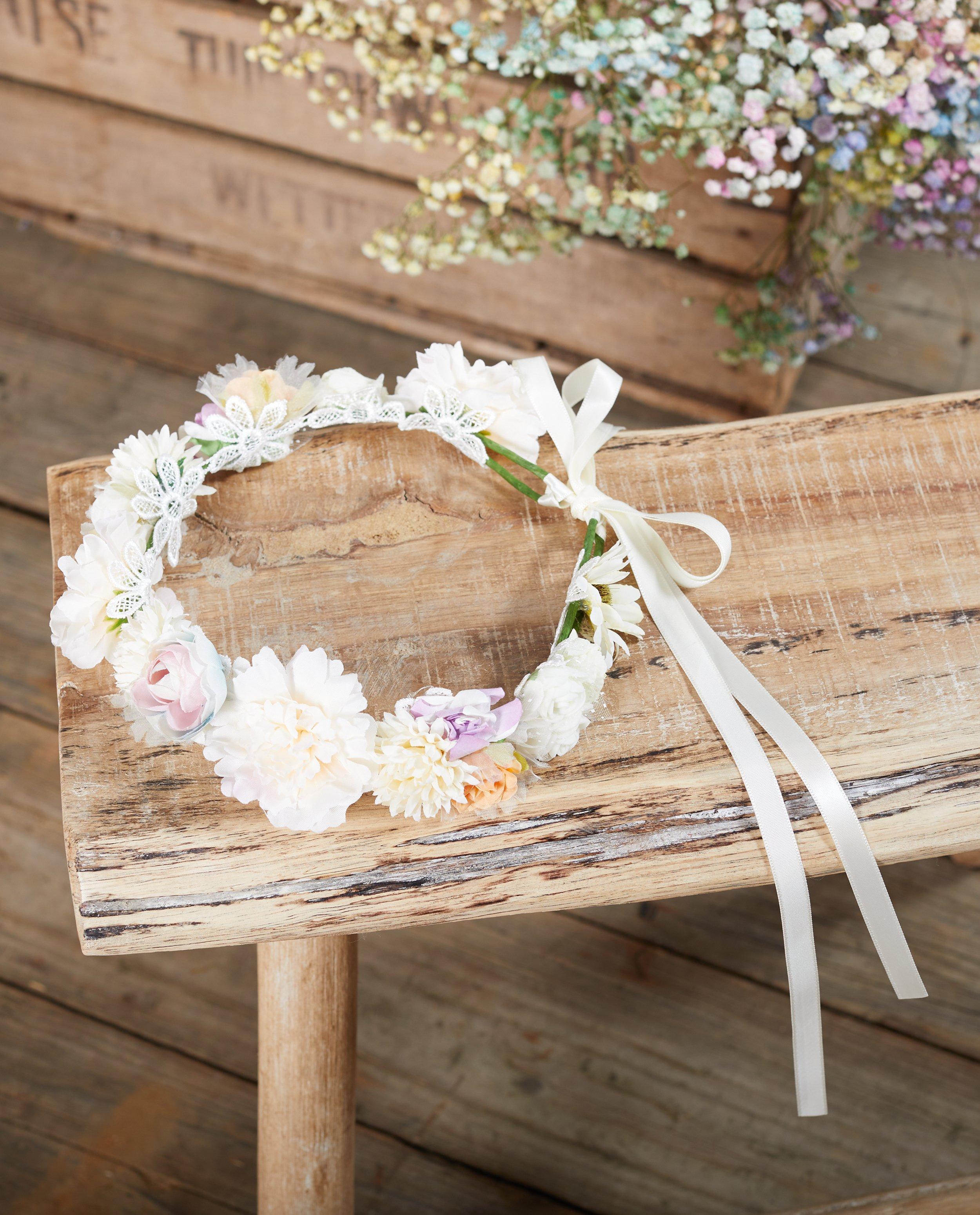 Couronne de fleurs Communion - avec ceinture à nouer - JBC