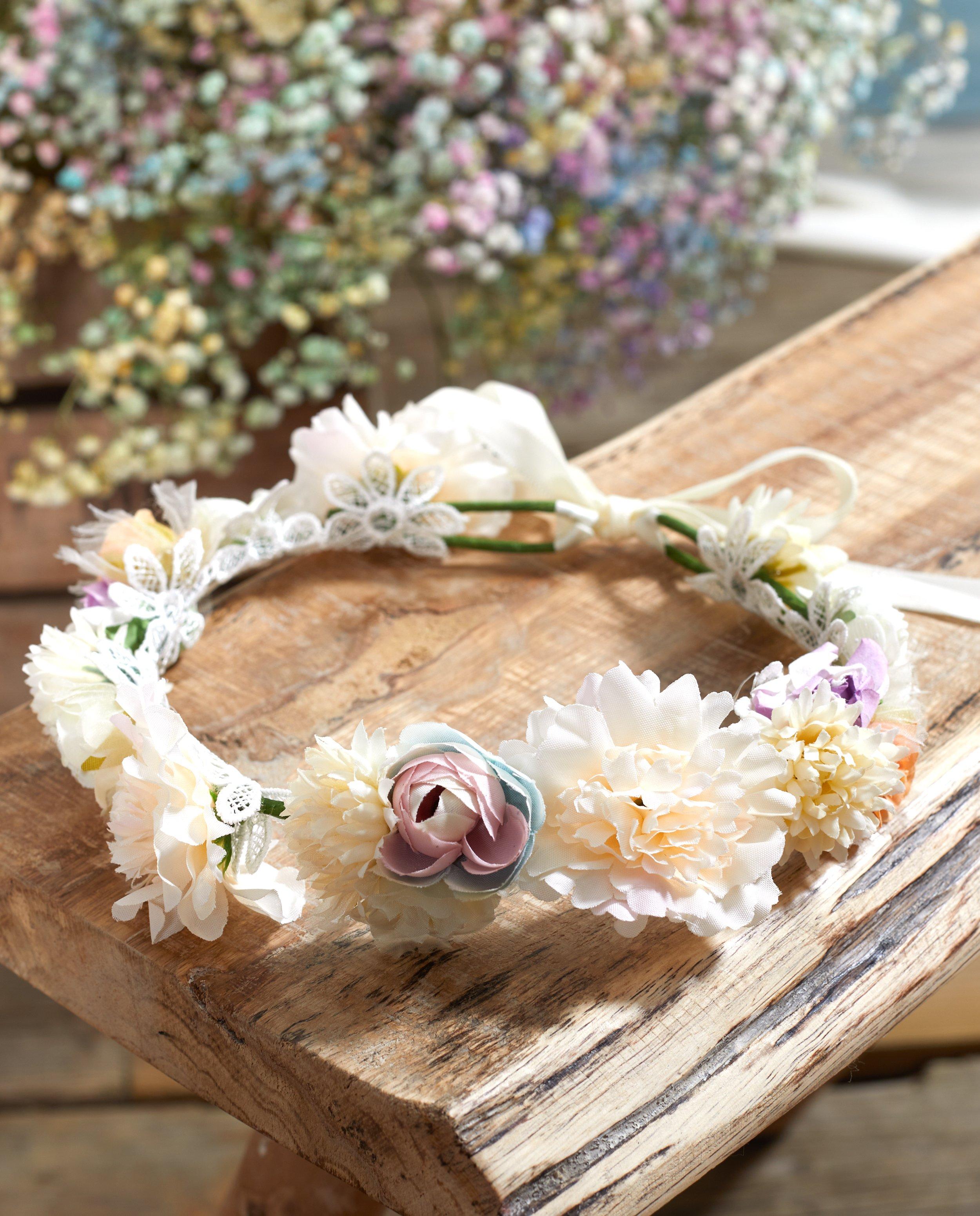 Bonneterie - Couronne de fleurs Communion