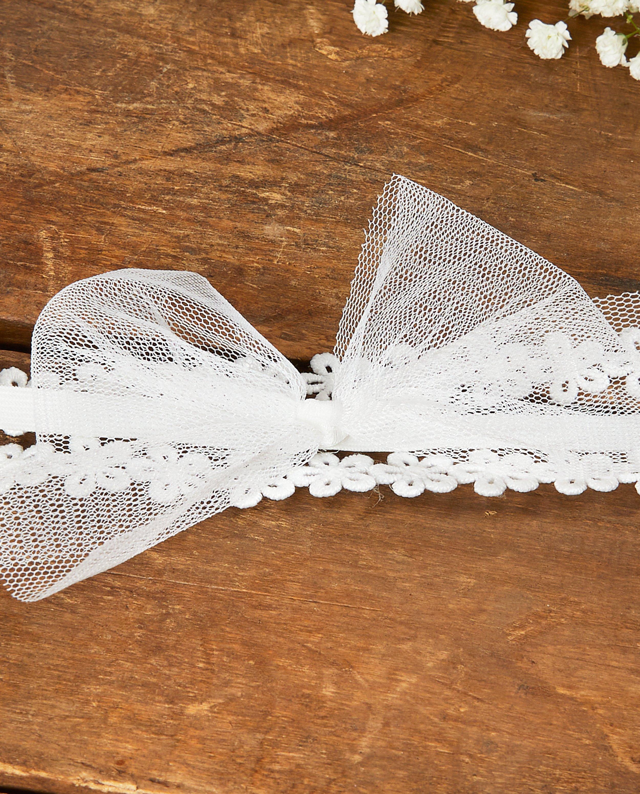 Bonneterie - Bandeau à petites fleurs Communion