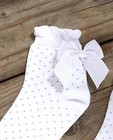 Chaussettes - Chaussettes blanches avec un nœud Communion