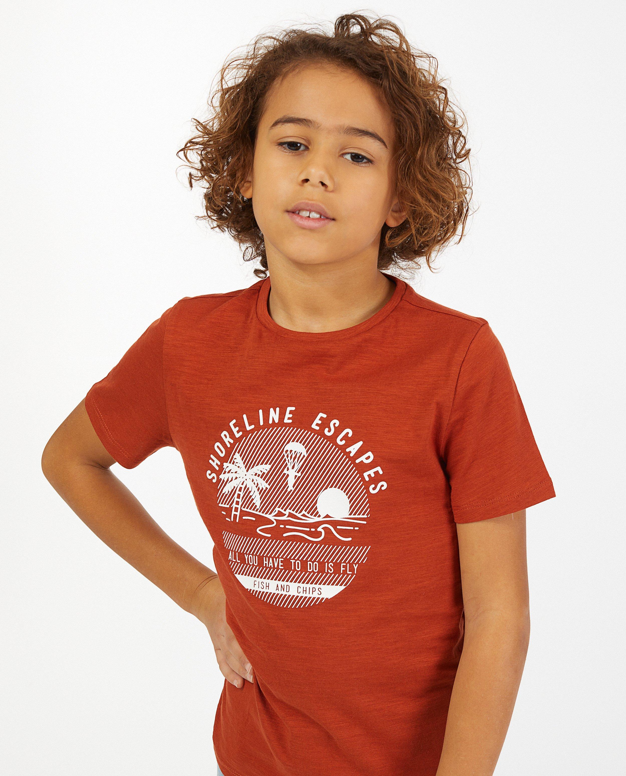 T-shirts - T-shirt rouille en coton bio
