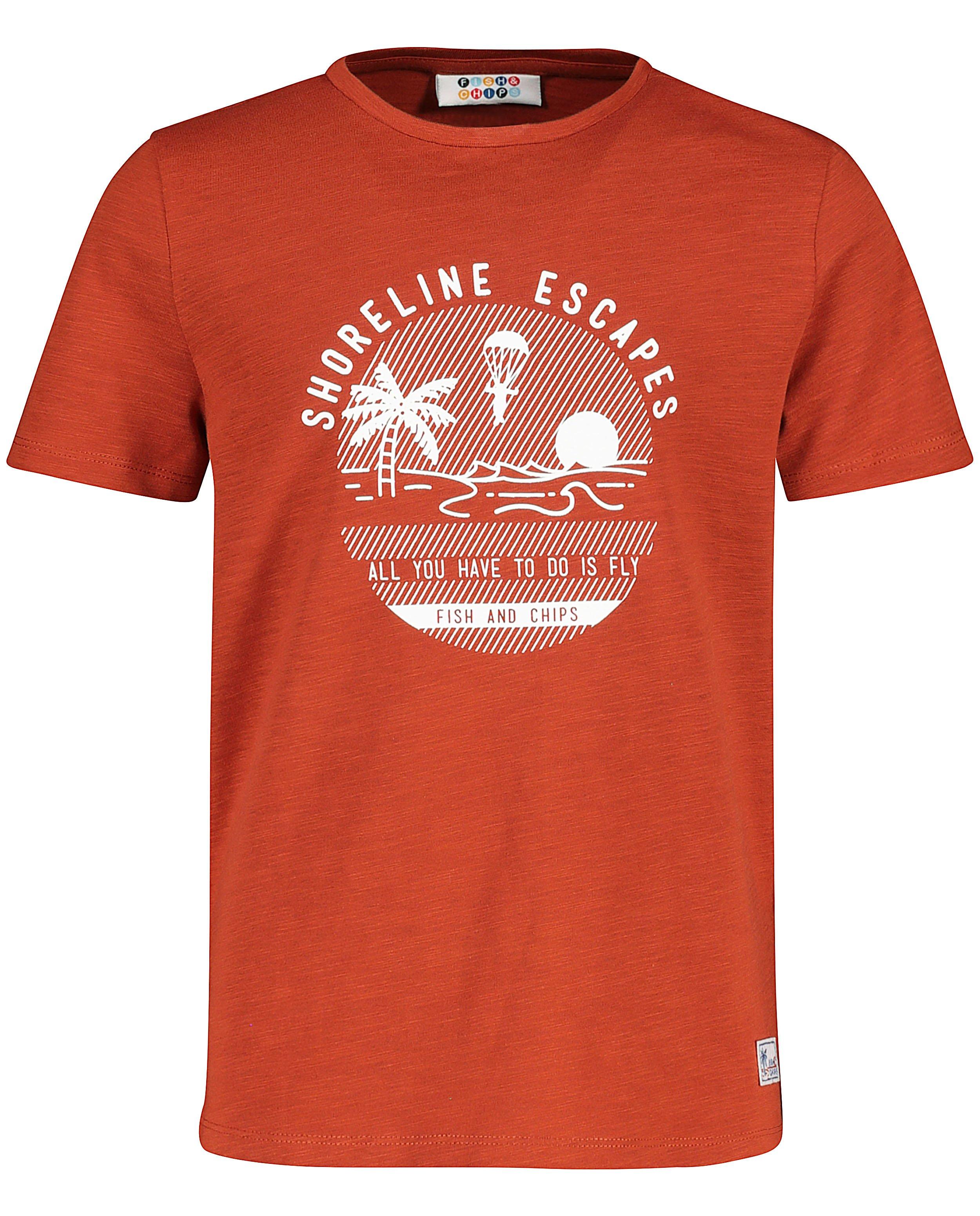 T-shirts - T-shirt rouille en coton bio