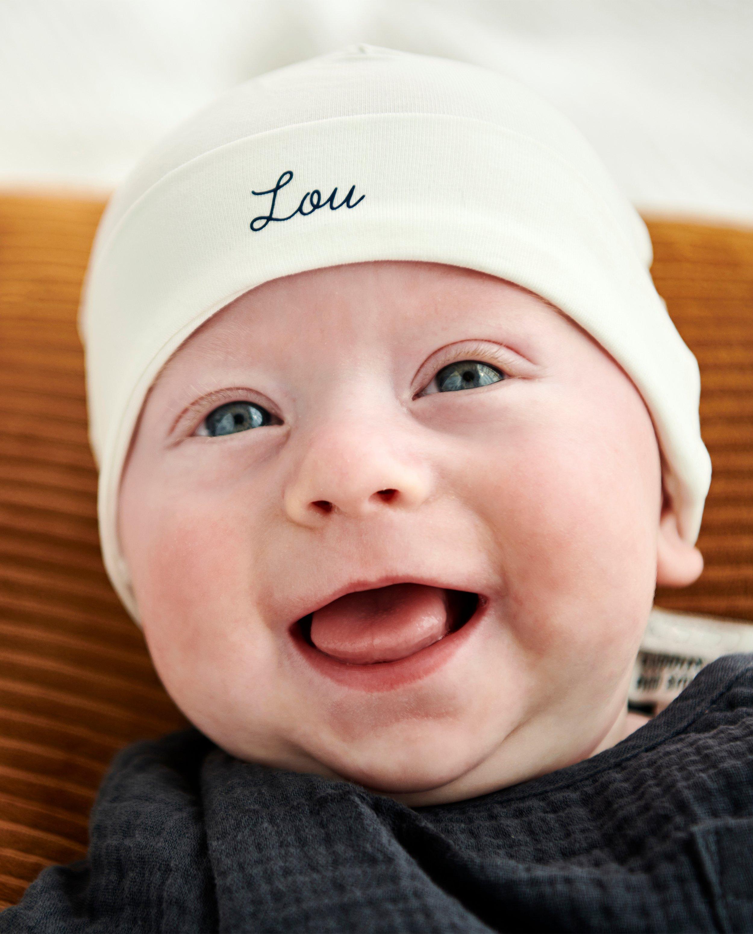 Bonnet en coton bio, Studio Unique - personnalisable - Cuddles and Smiles