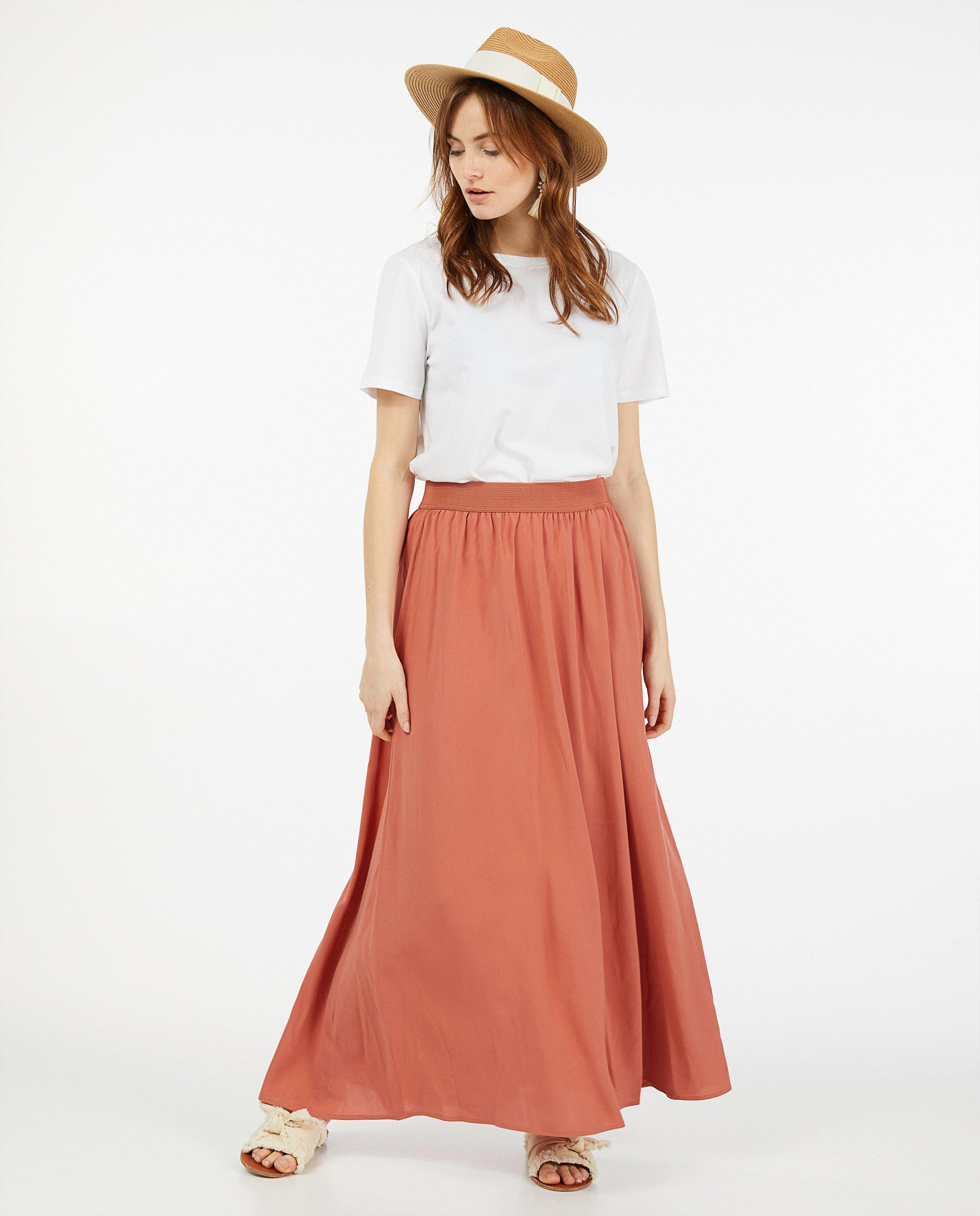 T-shirt blanc en coton bio Sora - col rond - Sora