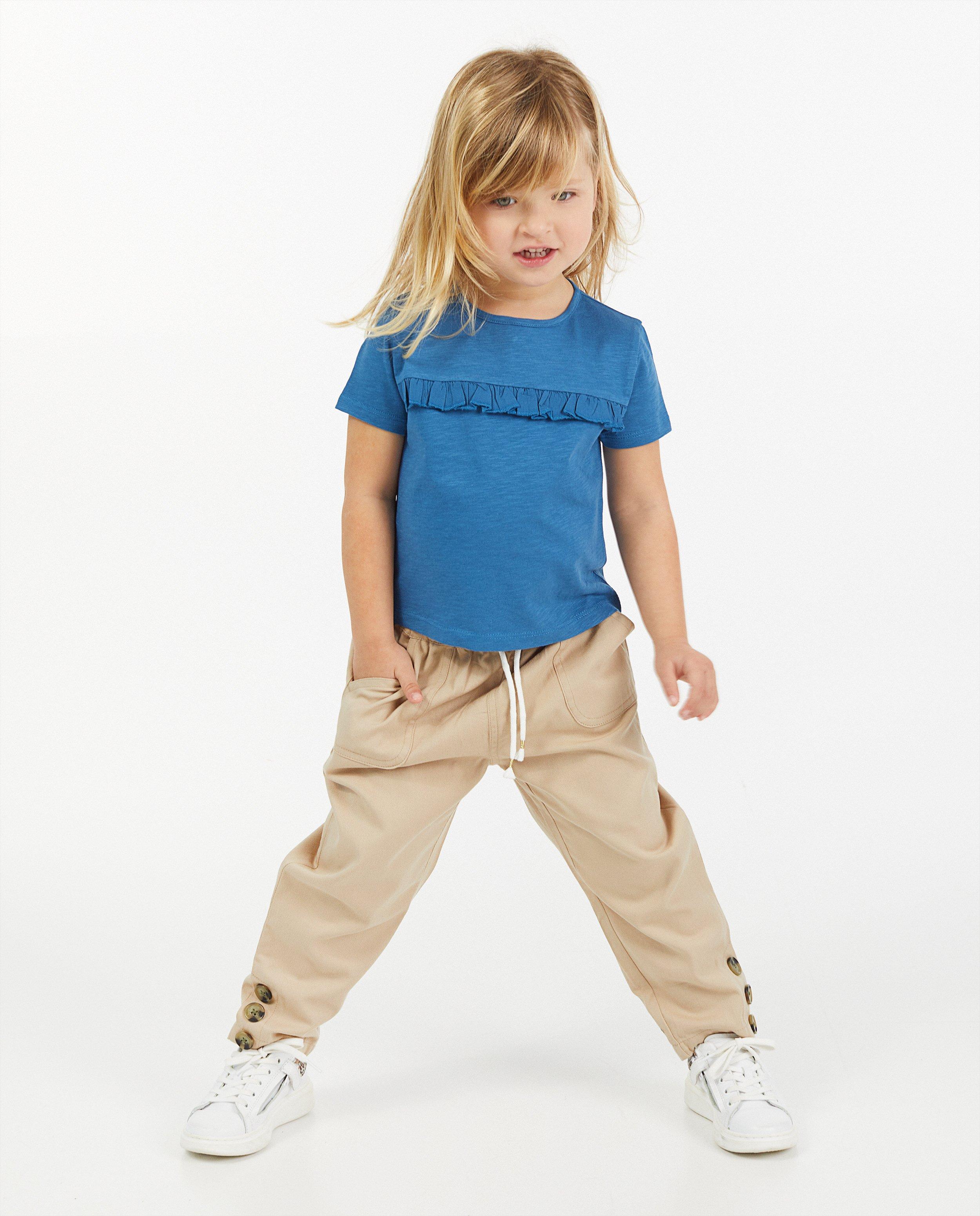 Geel T-shirt met ruches - null - Milla Star