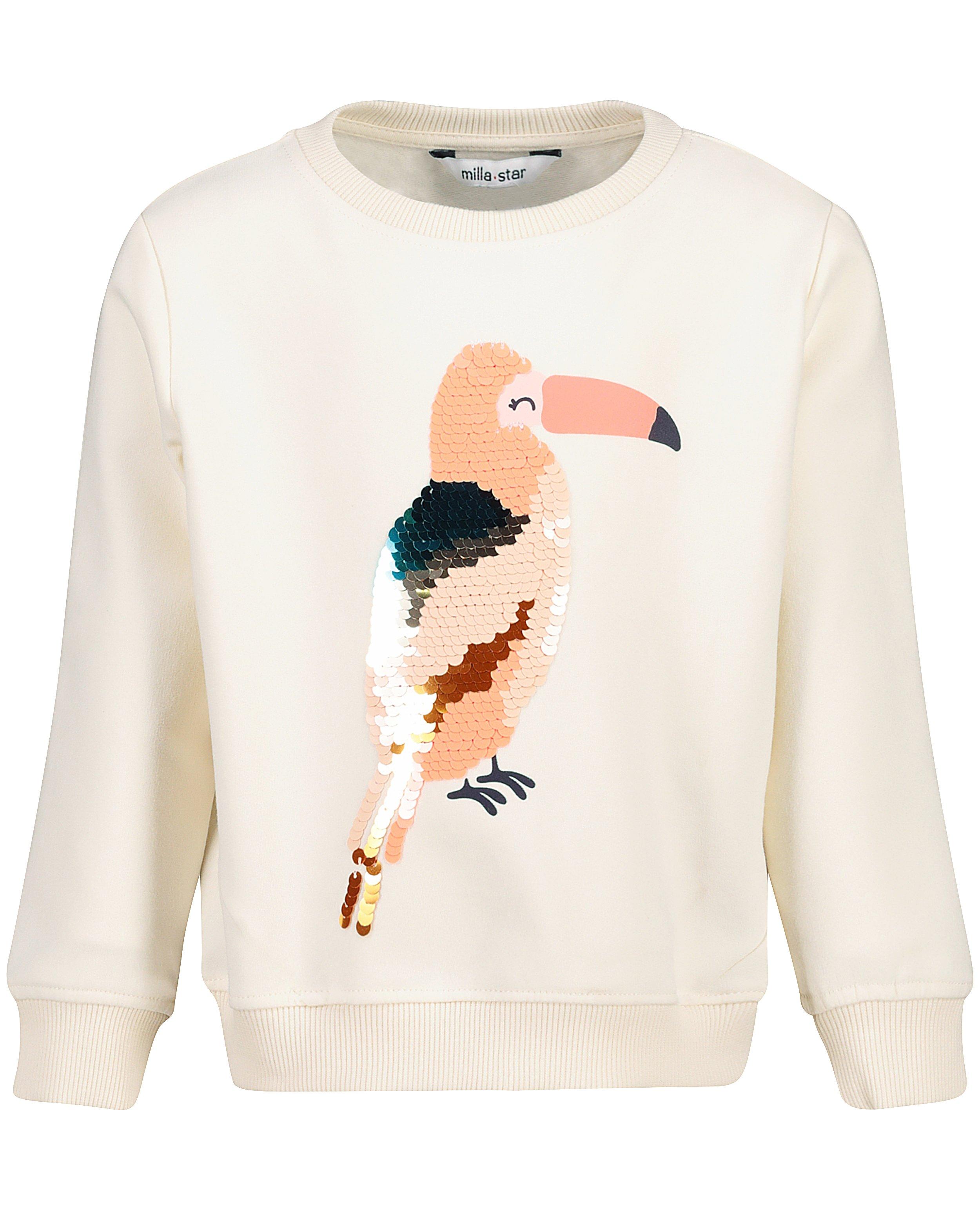 Biokatoenen sweater met pailletten - null - Milla Star