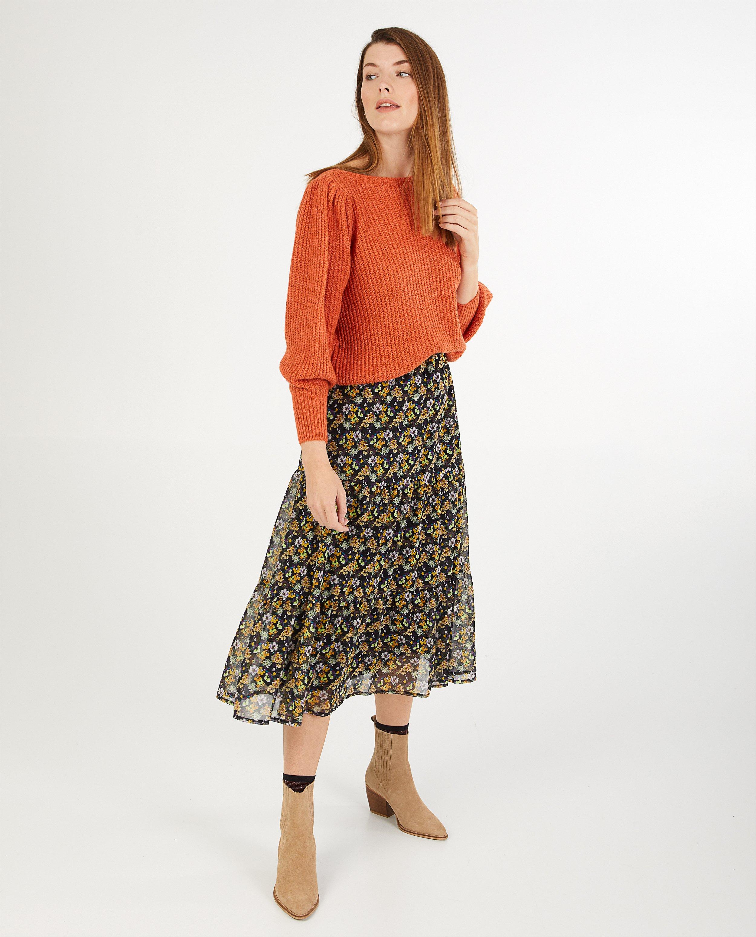 Zwarte rok met print Atelier BXL - allover - Atelier BXL