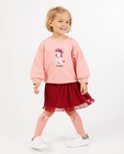 Roze sweater met print 100% Wolf - null - Wolf