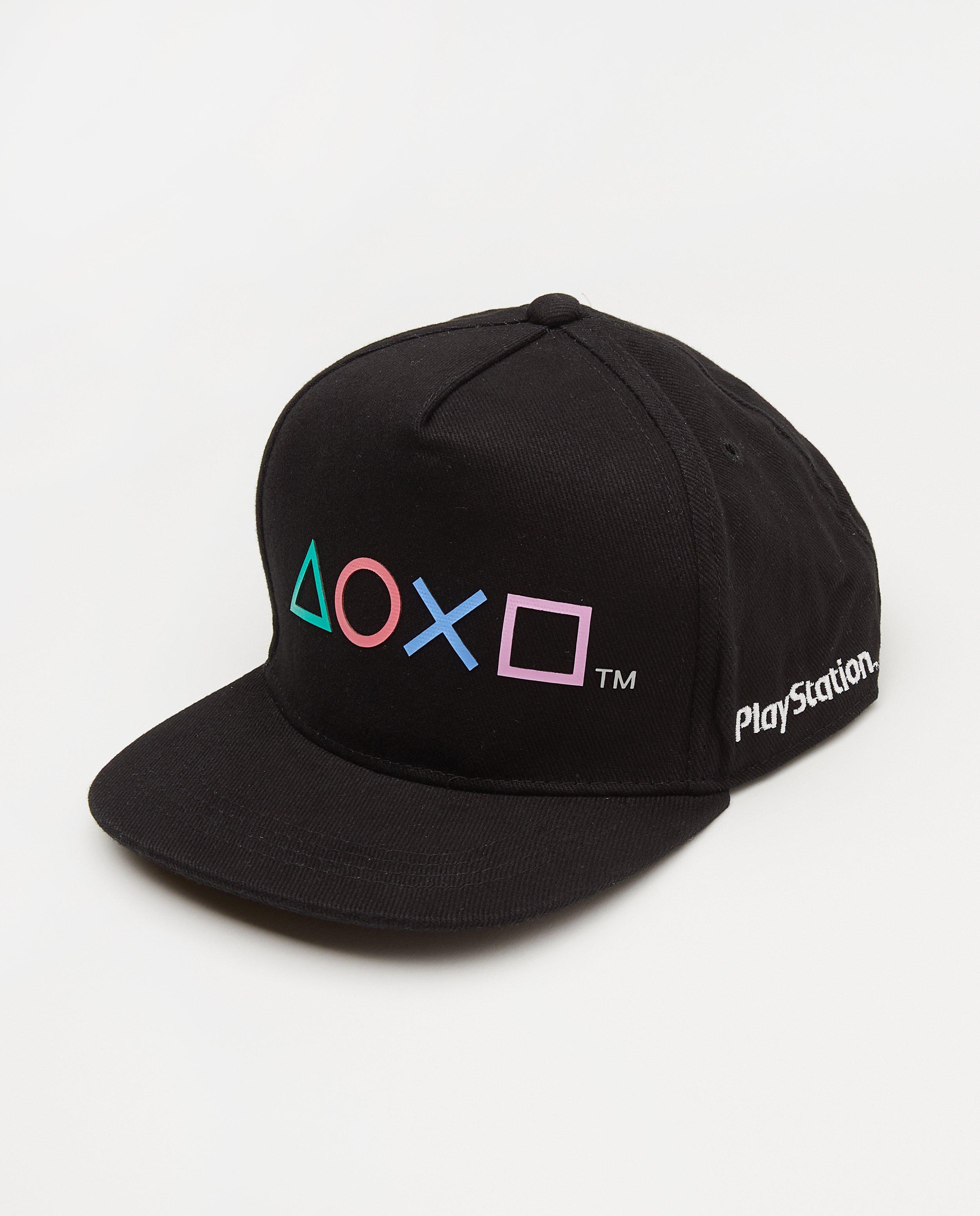 Bonneterie - Casquette PlayStation noire à imprimé