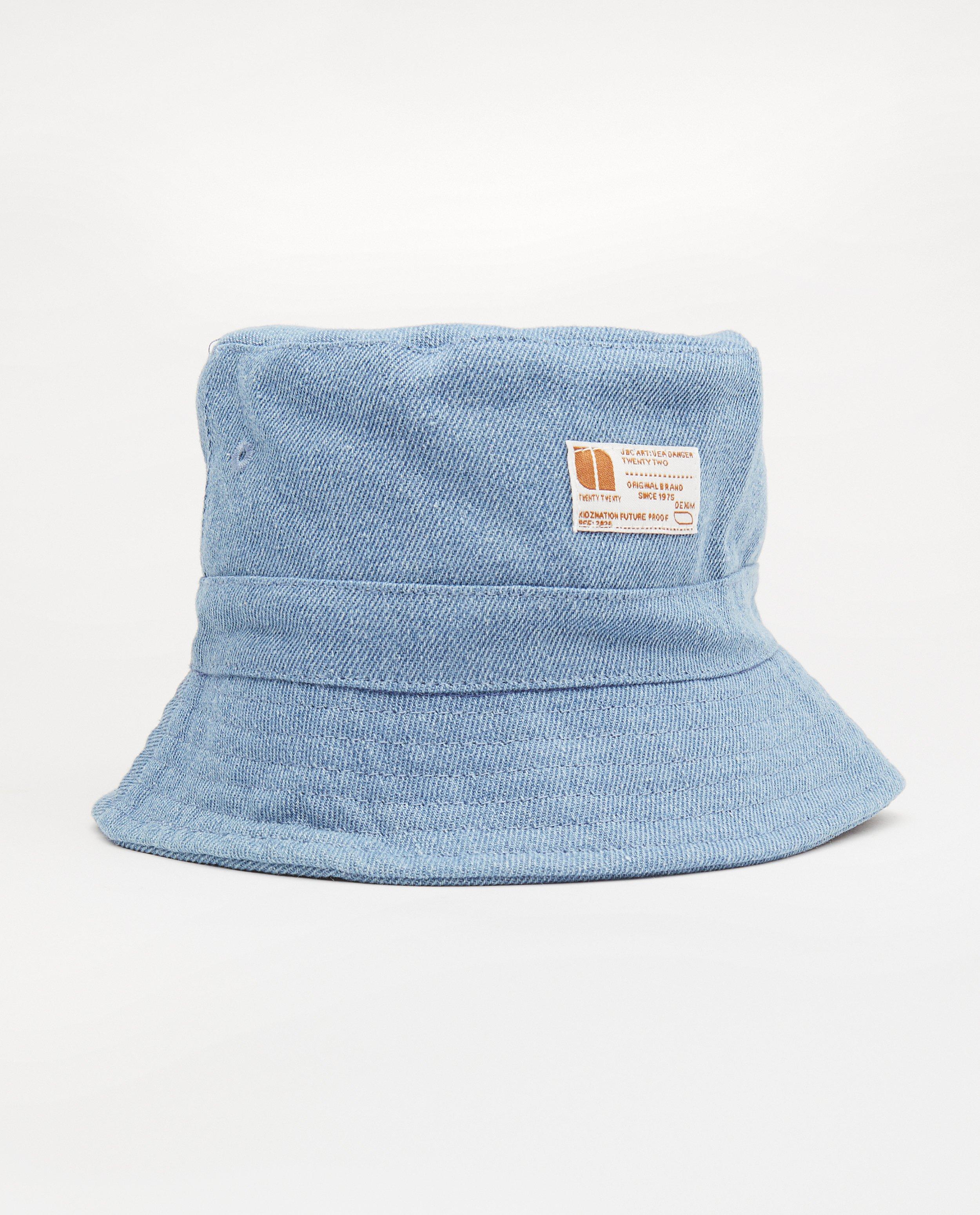 Blauw vissershoedje, 10-16 jaar - denim look - Kidz Nation