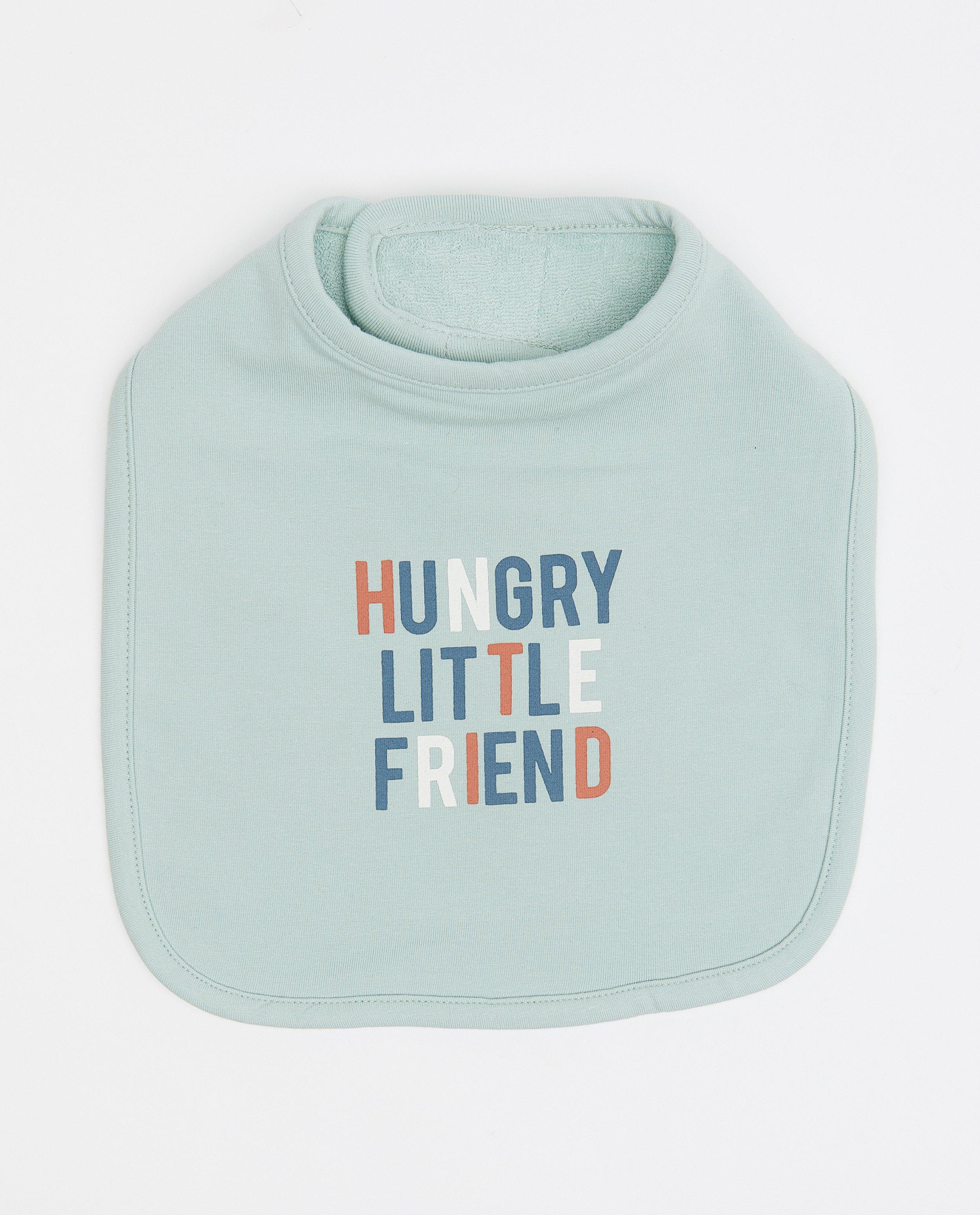 Babyspulletjes - Set van 2 slabbetjes: blauw en wit