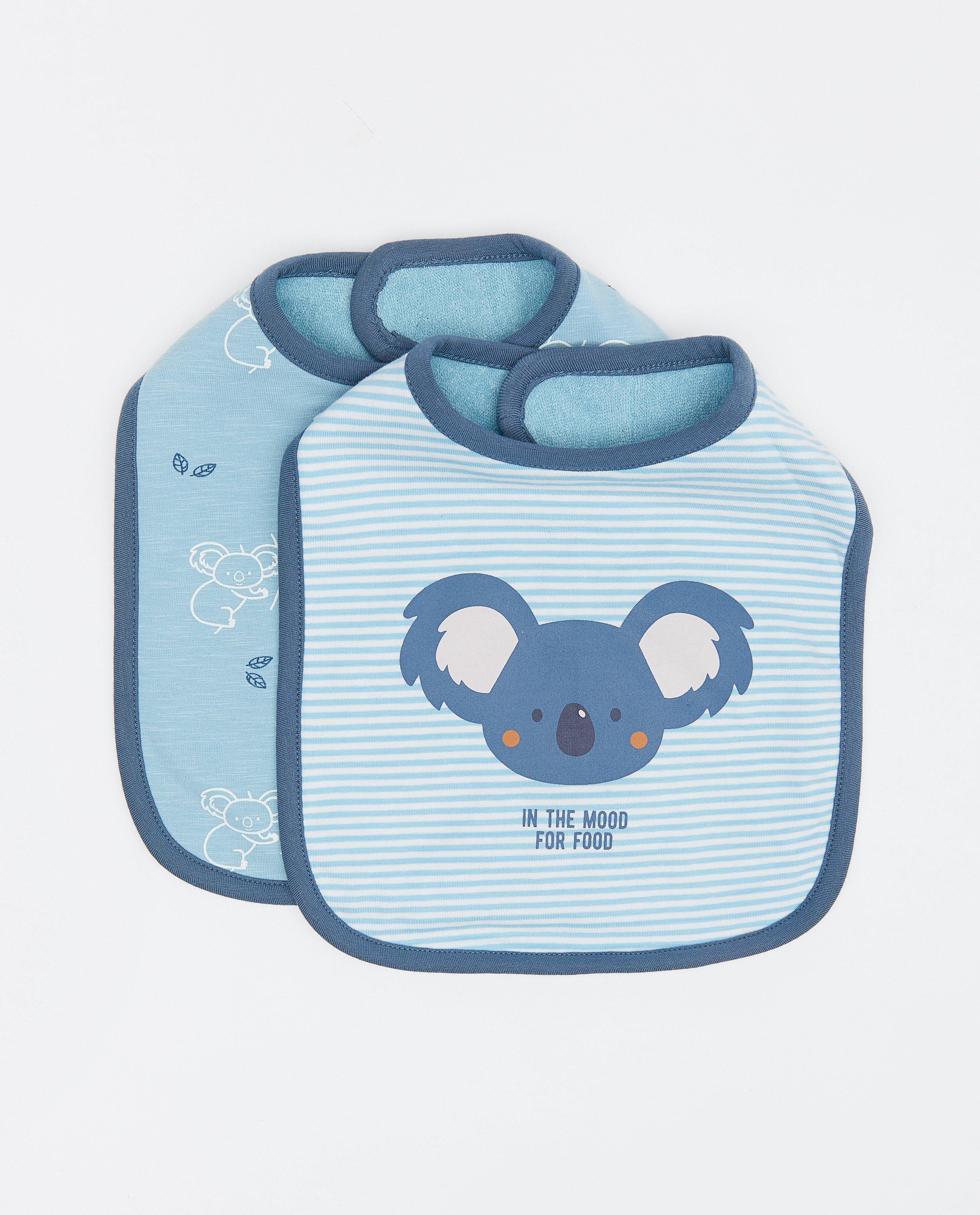 Lot de 2 bavoirs - fermeture à velcro - Cuddles and Smiles