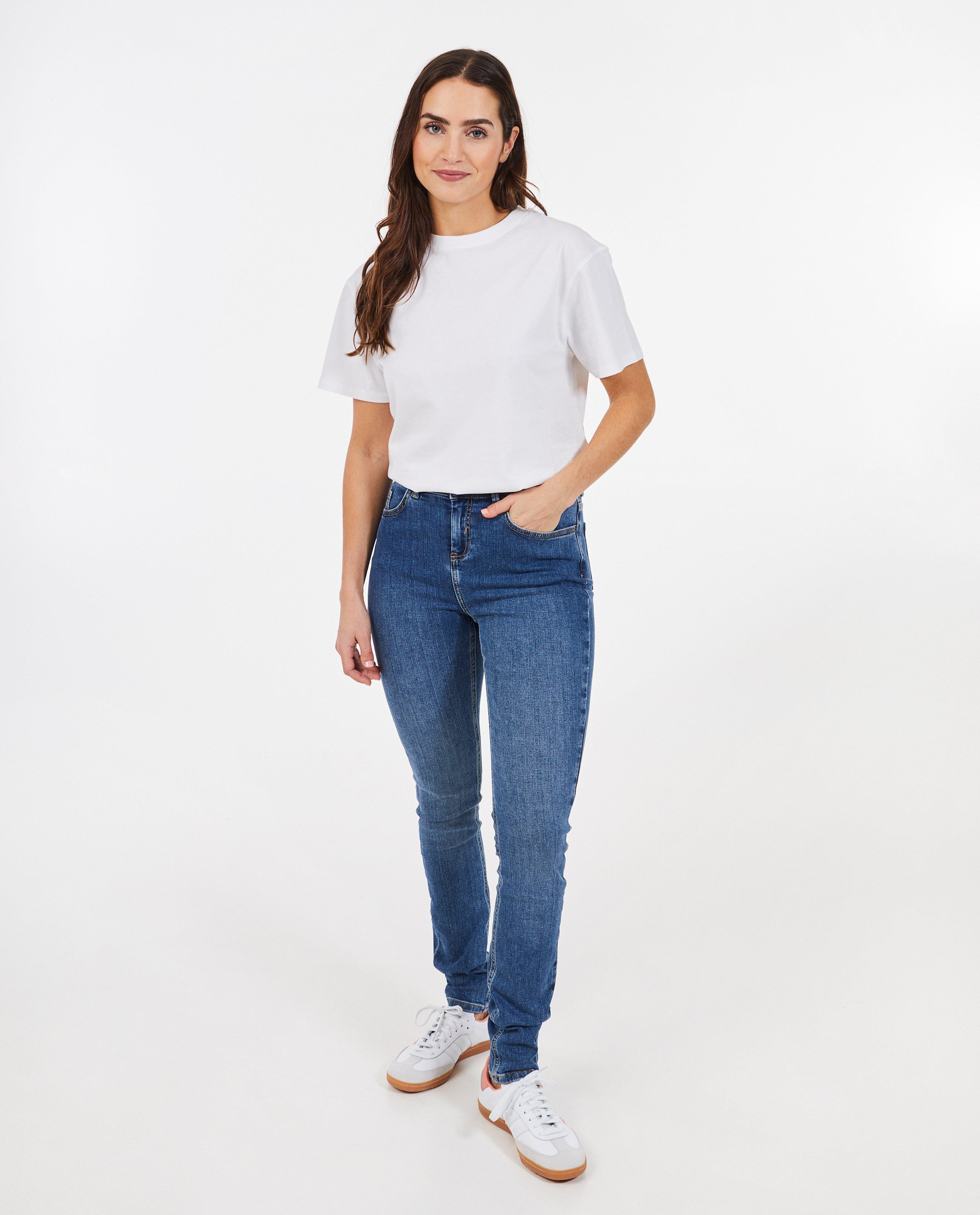 Grijze jeans, skinny fit - null - Sora