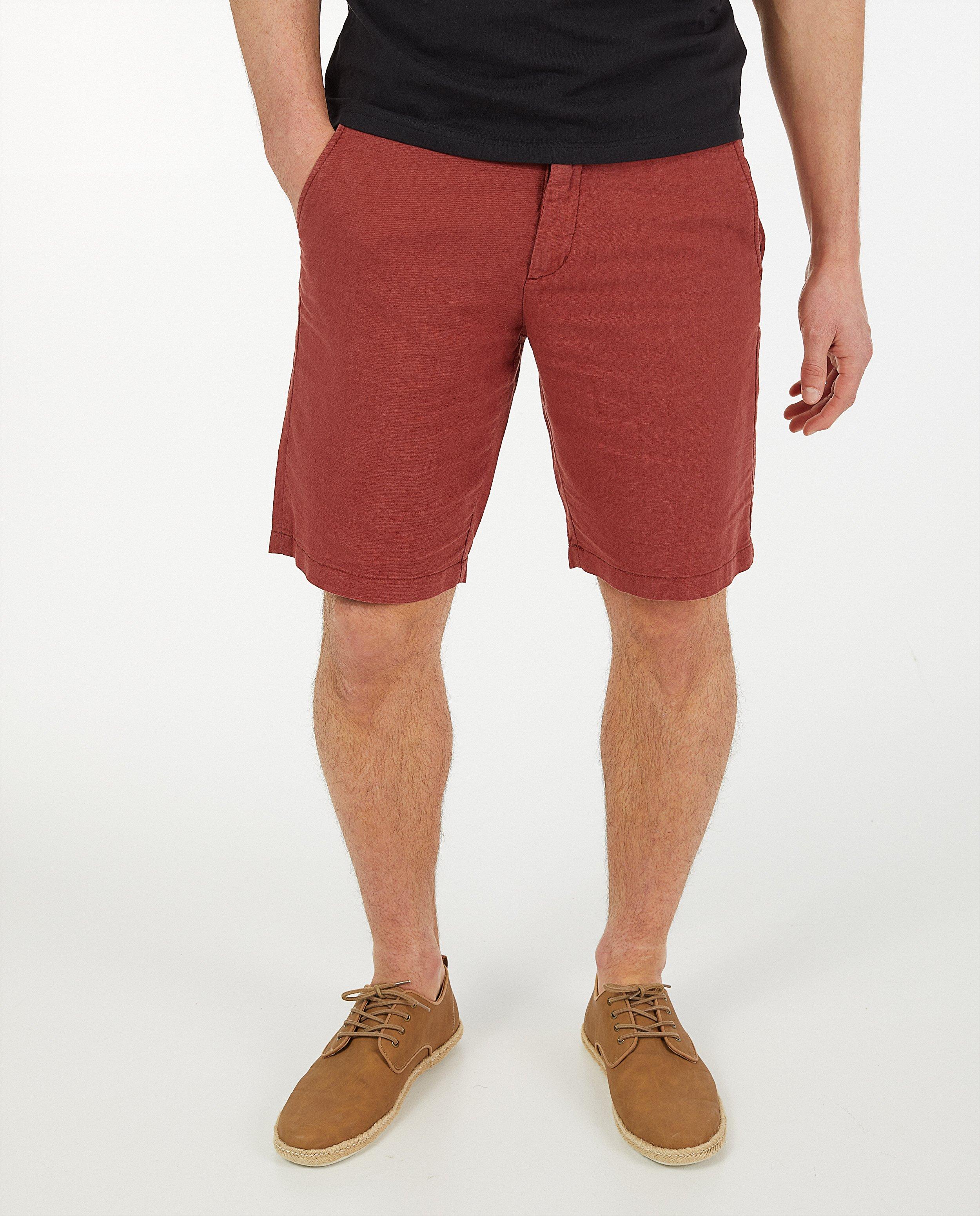 Shorts - Bermuda noir en lin