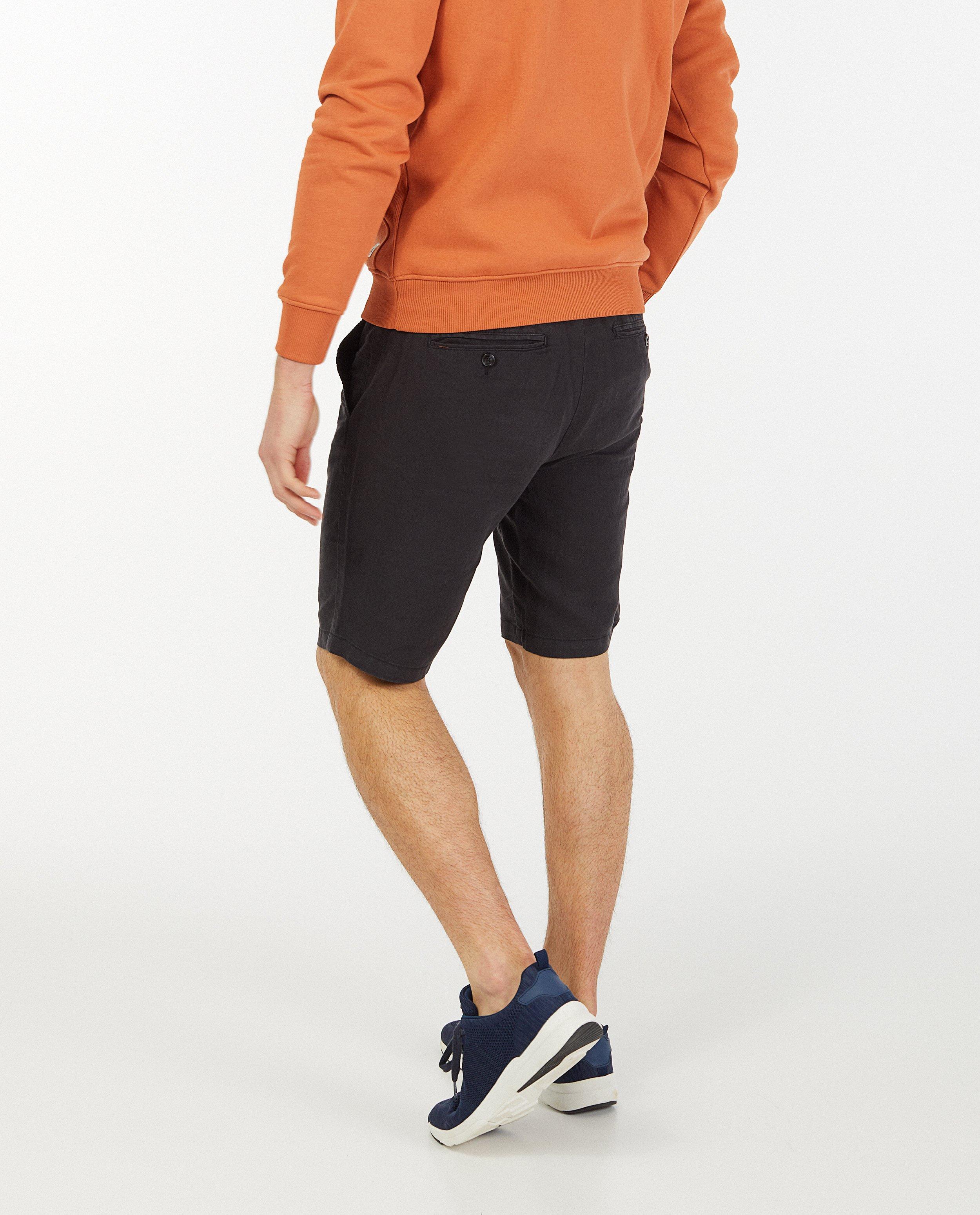 Shorts - Bermuda noir en lin