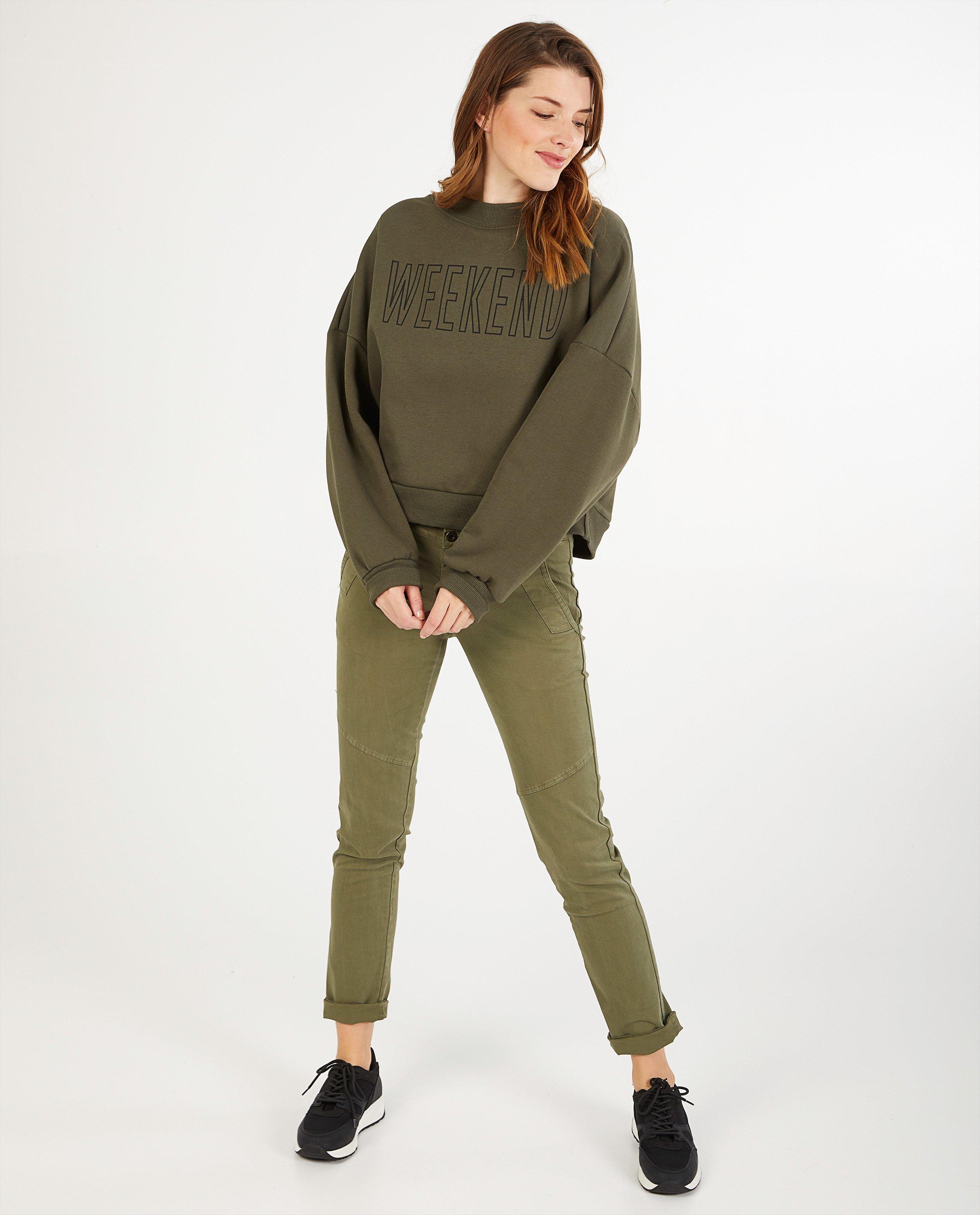 Groene broek Ella Italia - stretch - Ella Italia