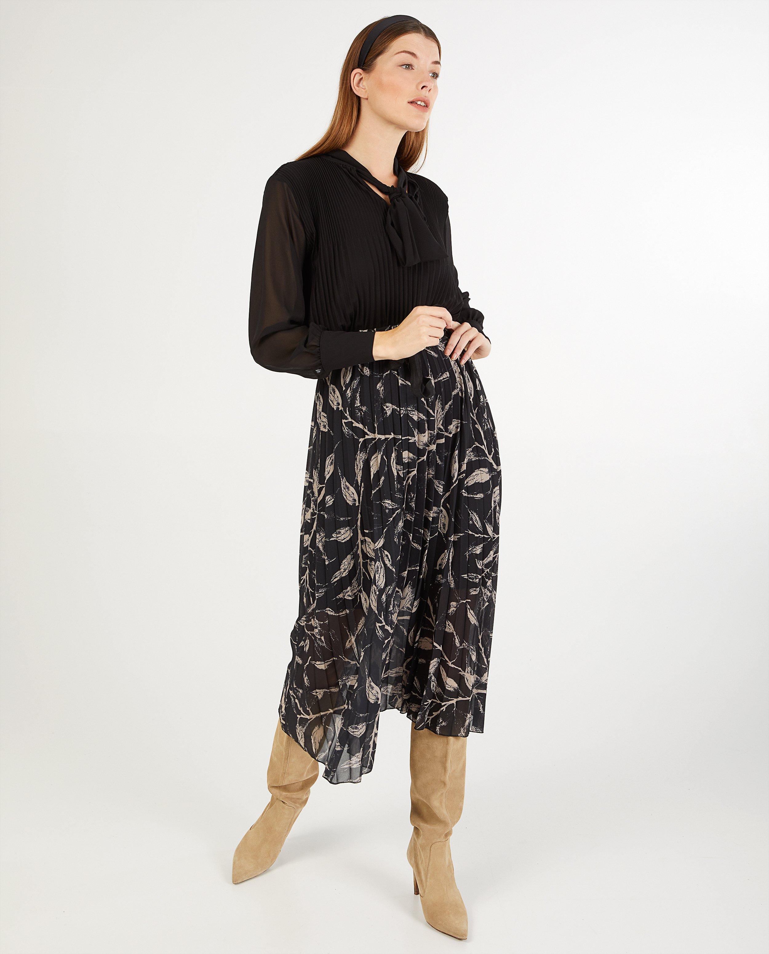 Blouse met plissé Ella Italia - zwart - Ella Italia