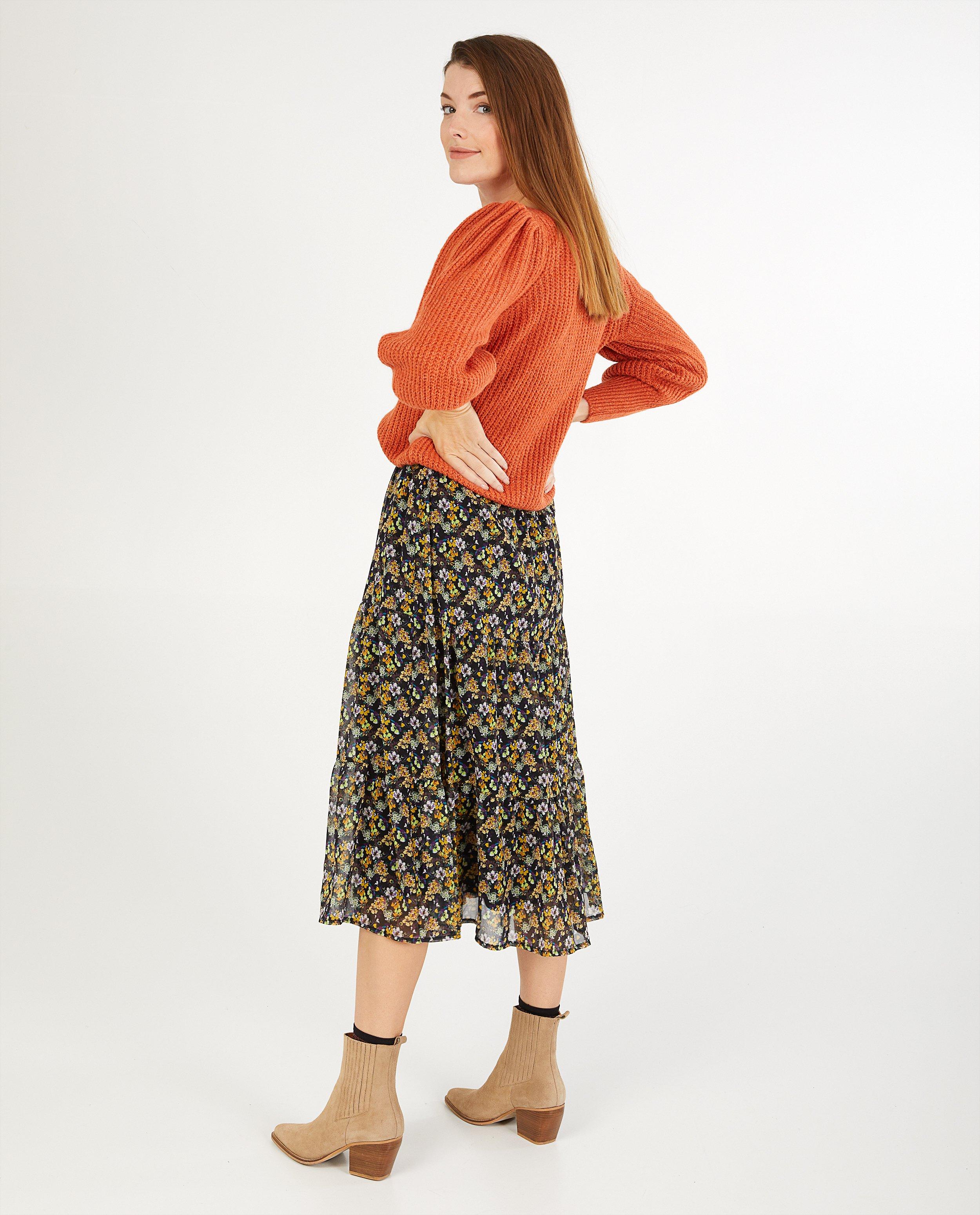 Gebreide trui in zwart - Product Detail - oranje - afbeelding nummer 3