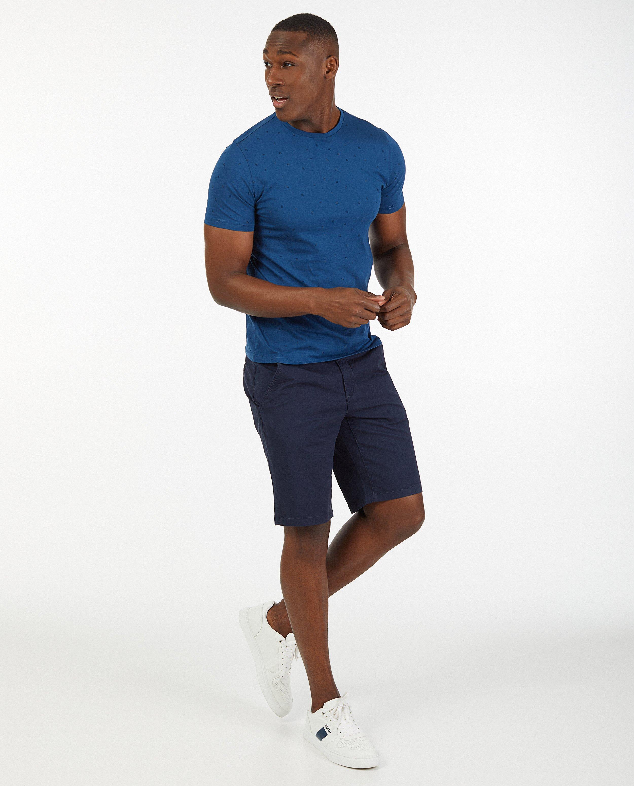 Beige katoenen bermuda - met stretch - Quarterback