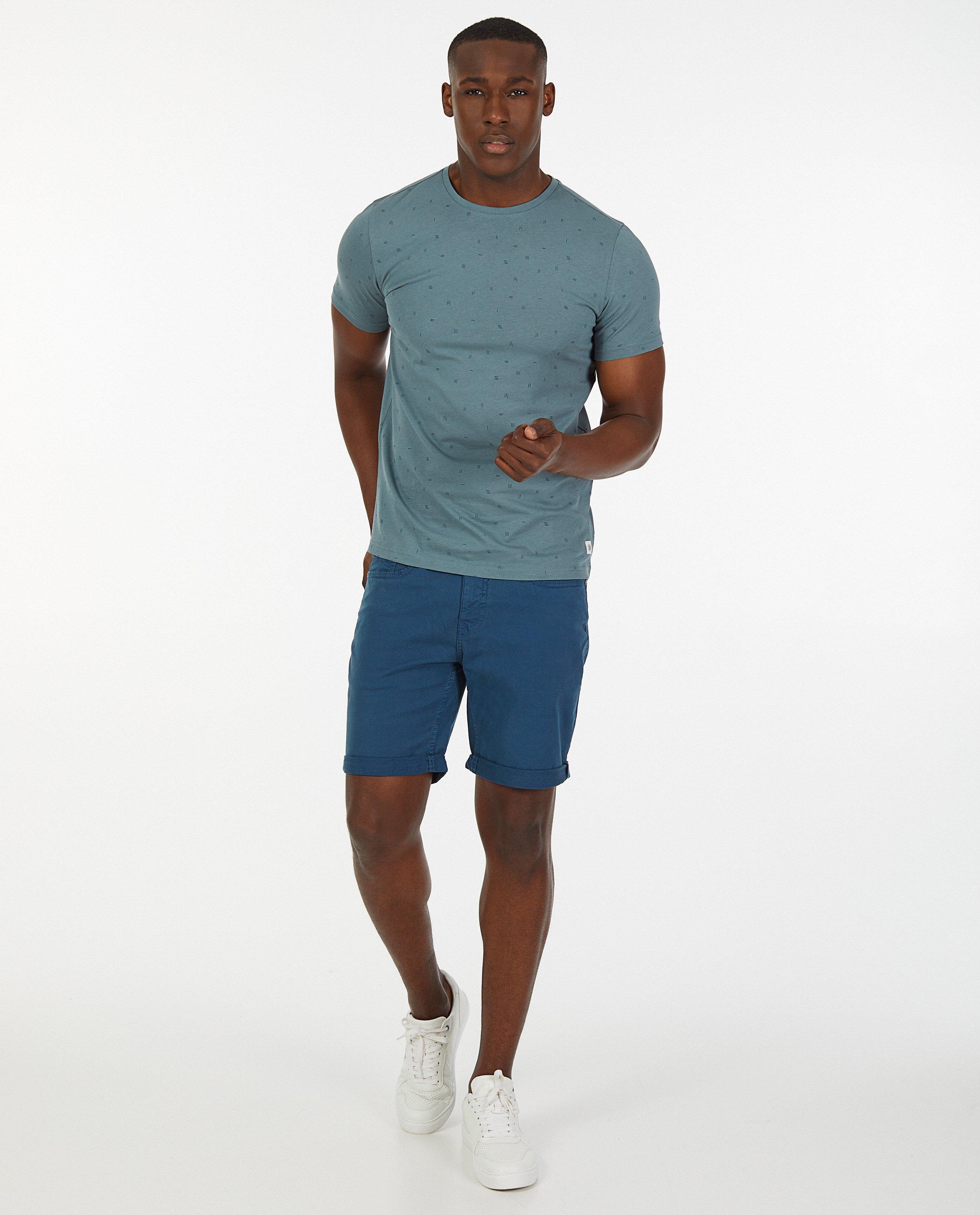 Bermuda rouge-brun en coton - stretch - Quarterback