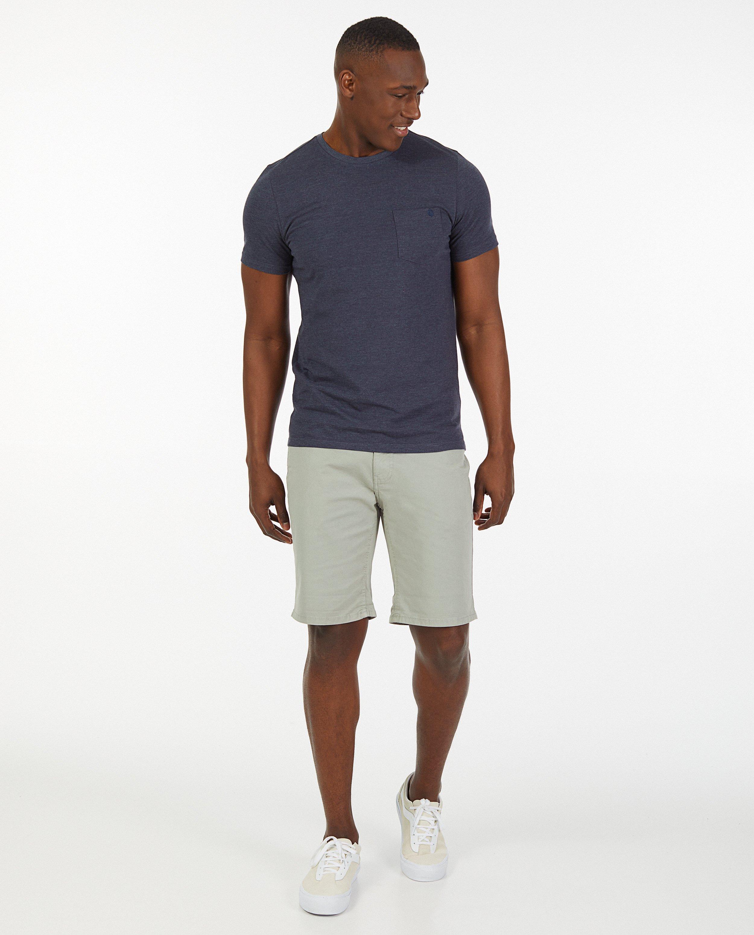 Bermuda gris clair en coton - stretch - Quarterback