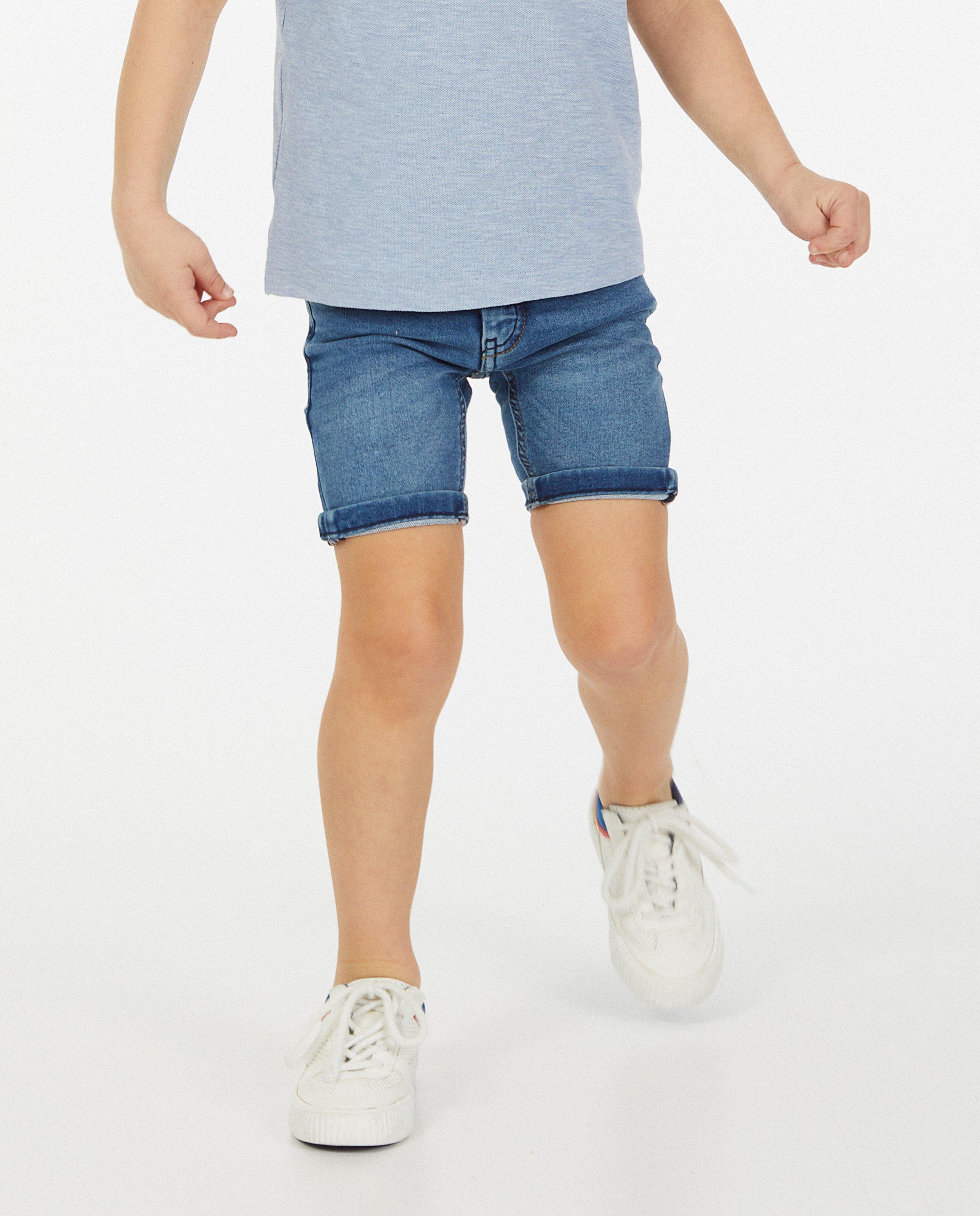 Shorts - Bermuda en sweat denim Simon, 2-7 ans