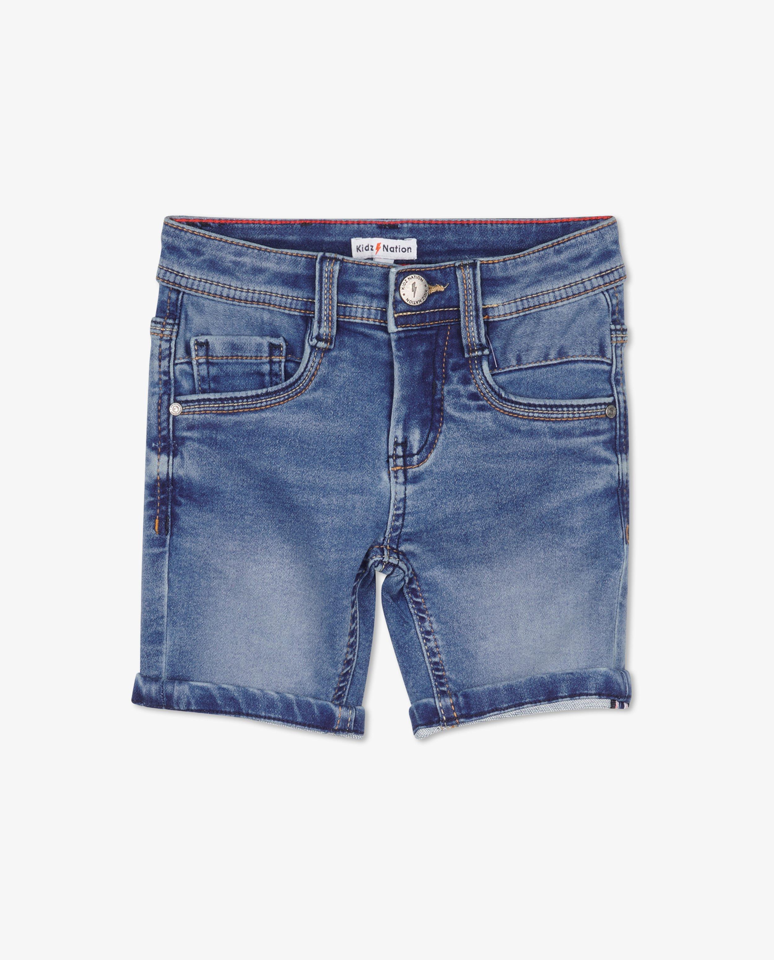 Shorts - Bermuda en sweat denim Simon, 2-7 ans