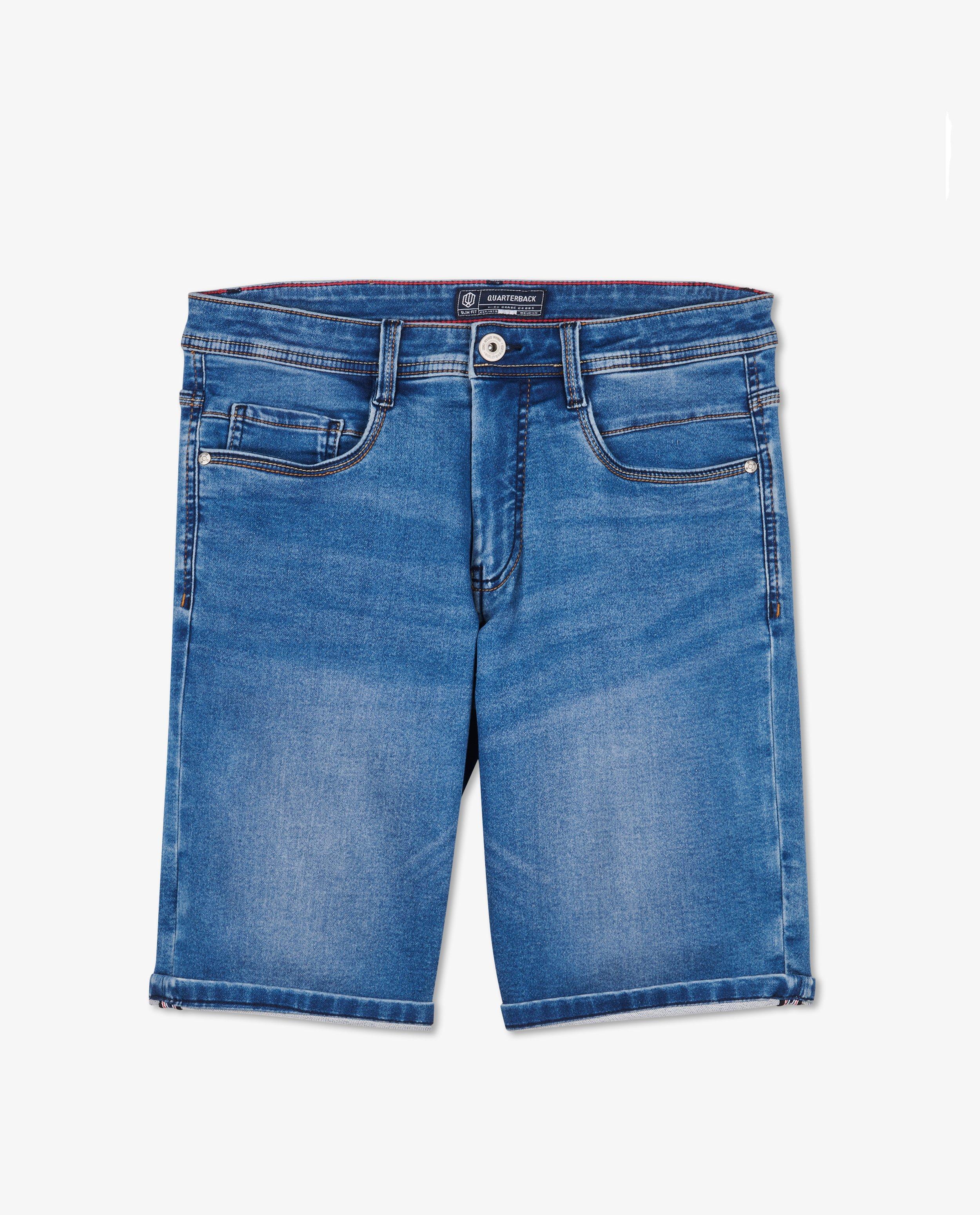 Sweat denim bermuda in donkergrijs - met stretch - JBC