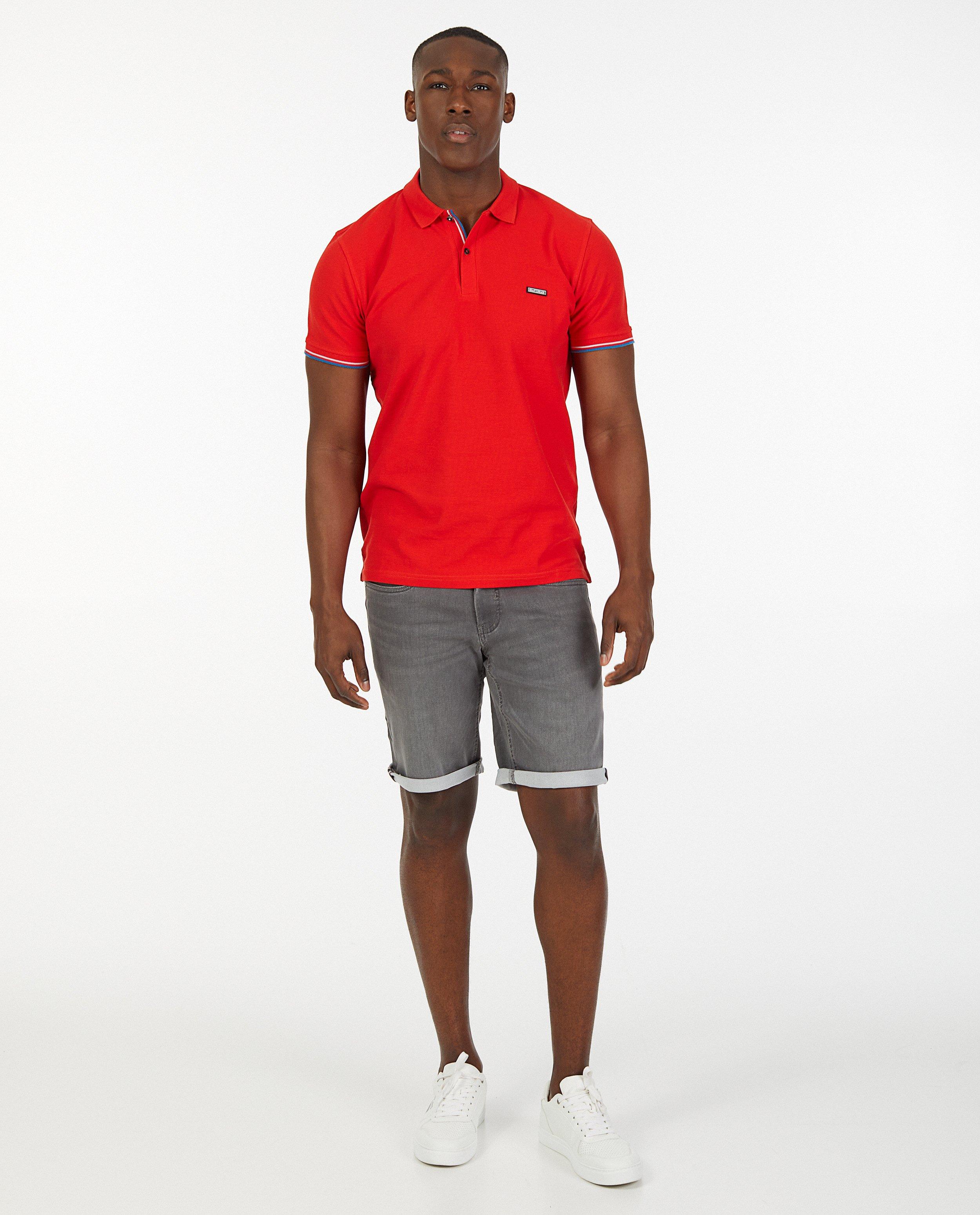 Sweat denim bermuda in donkergrijs - met stretch - JBC