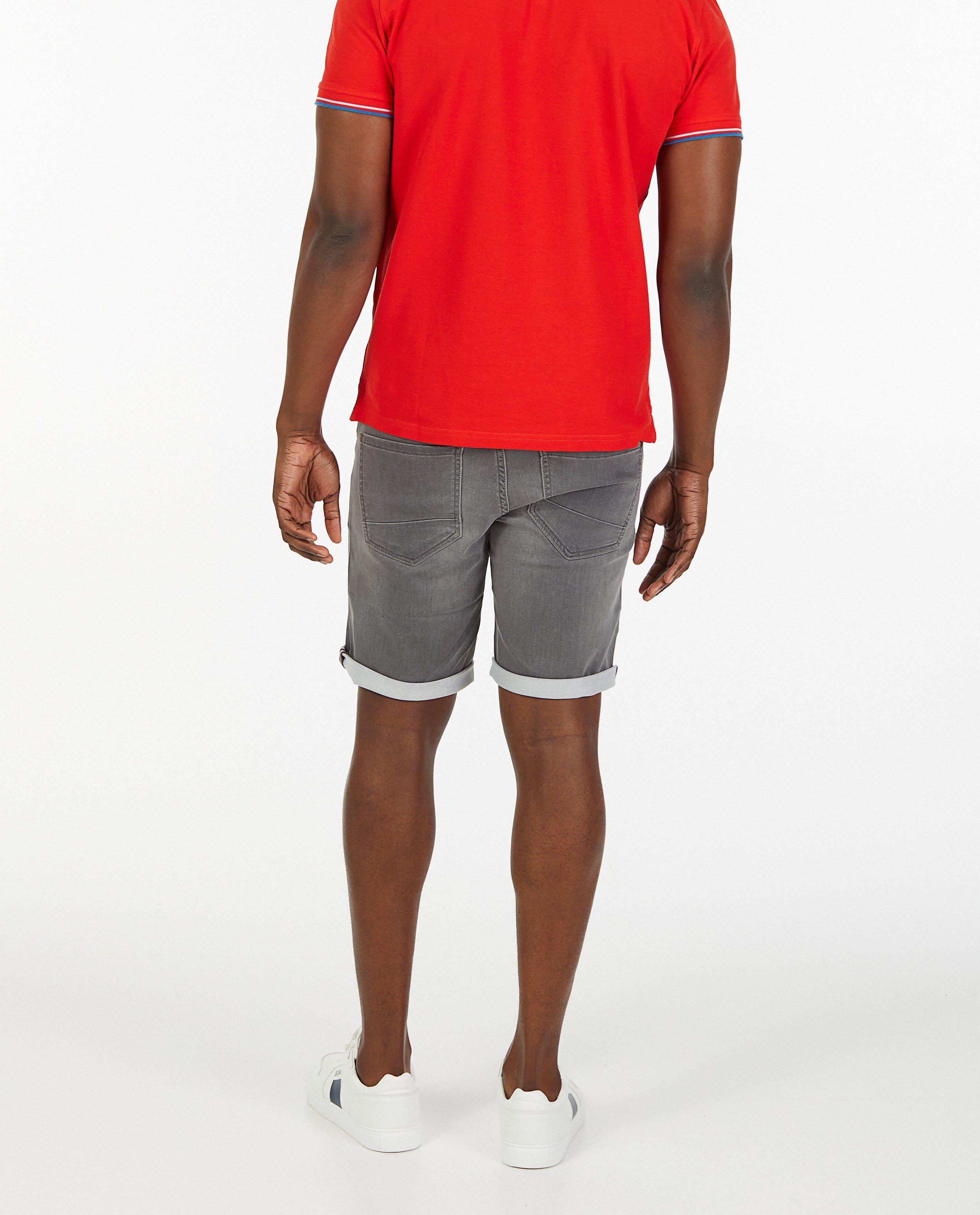 Shorten - Sweat denim bermuda in blauw