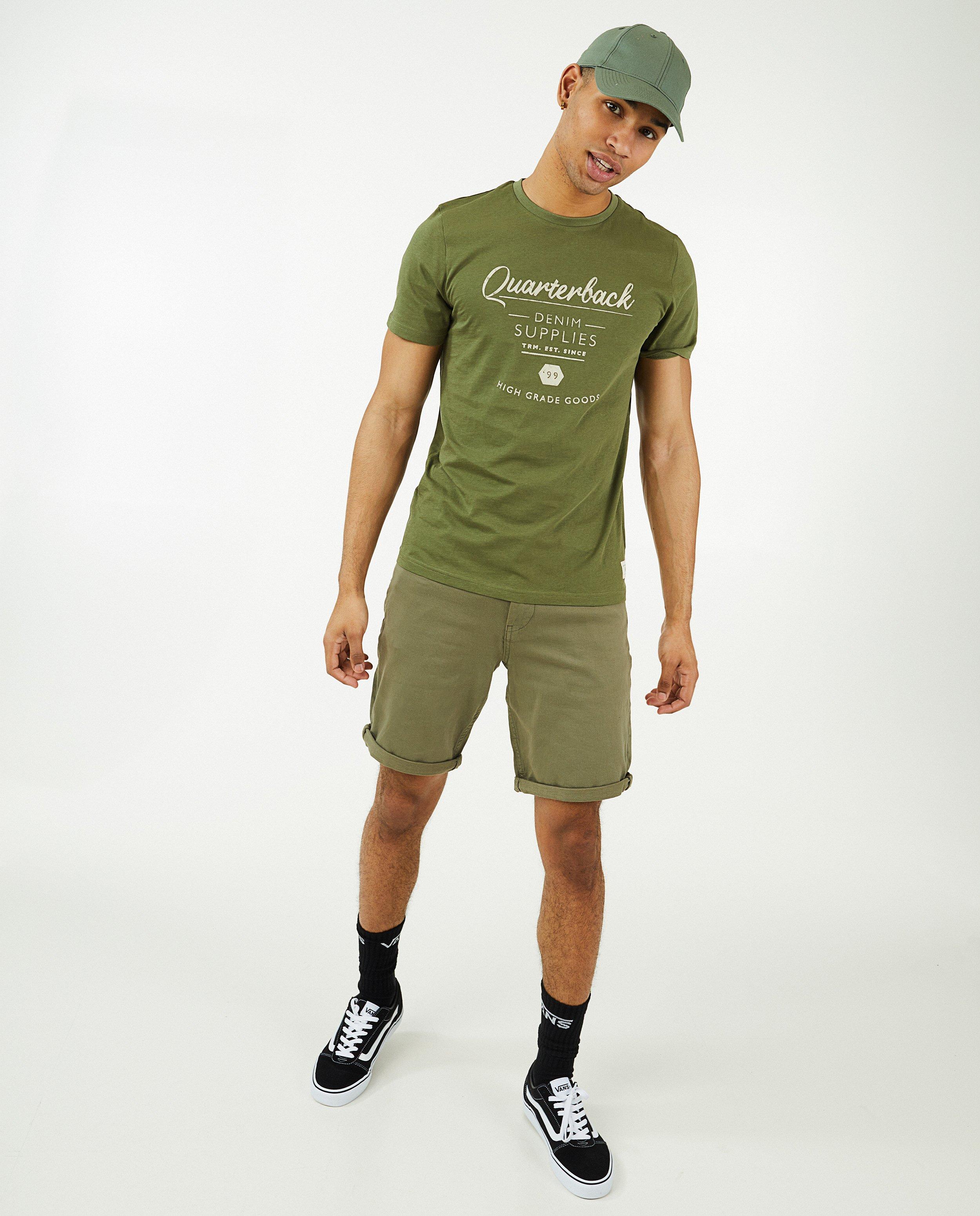 Short bleu, coupe slim - avec du stretch - JBC