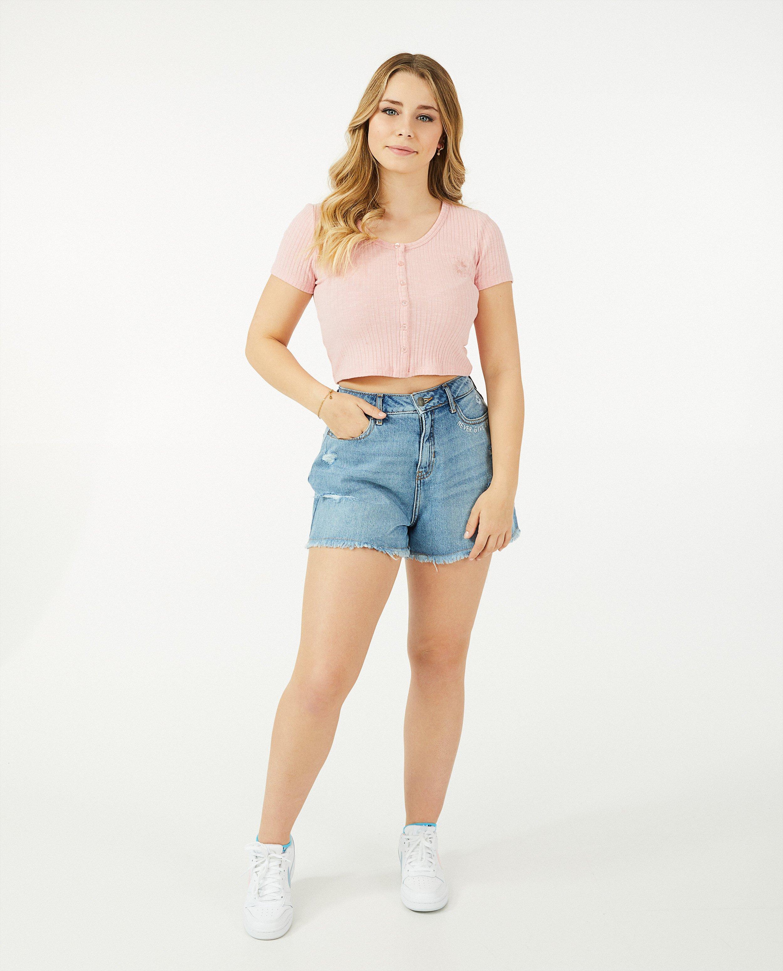 Shorts en denim Steffi Mercie - taille haute - Steffi Mercie