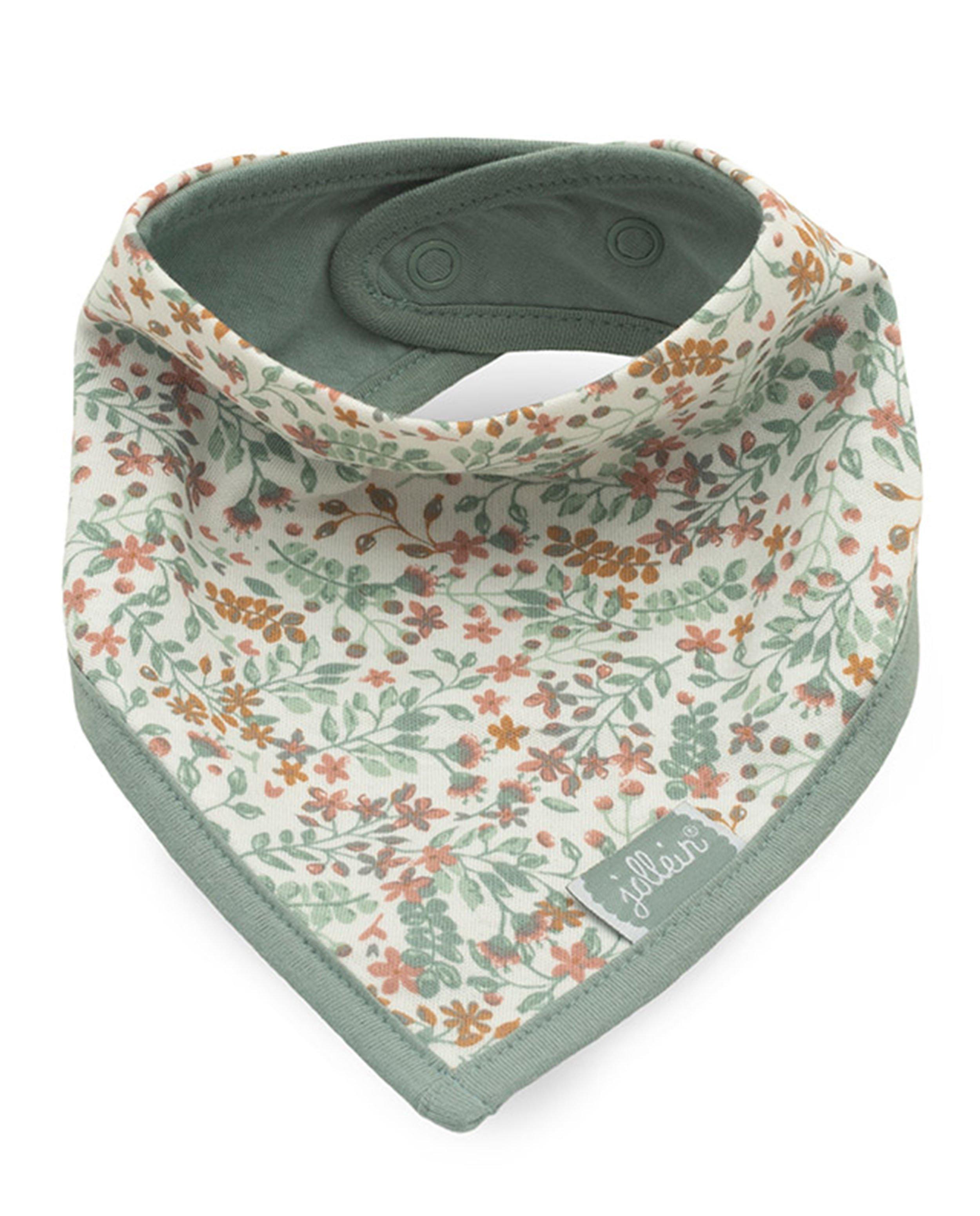 2 bandana slabbetjes Jollein - met bloemenprint - Jollein