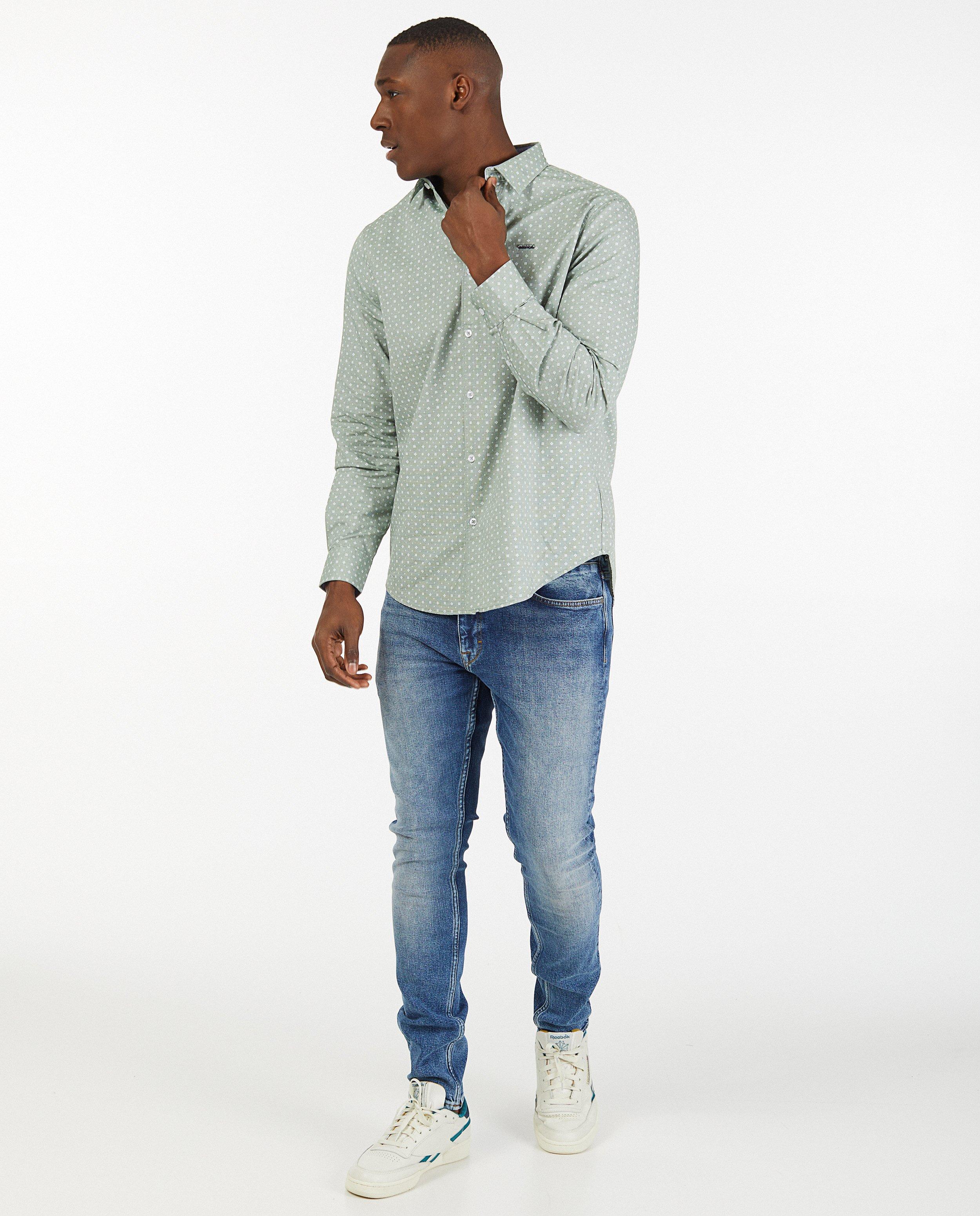 Jeans tapered fit bleu Luke - stretch - Quarterback