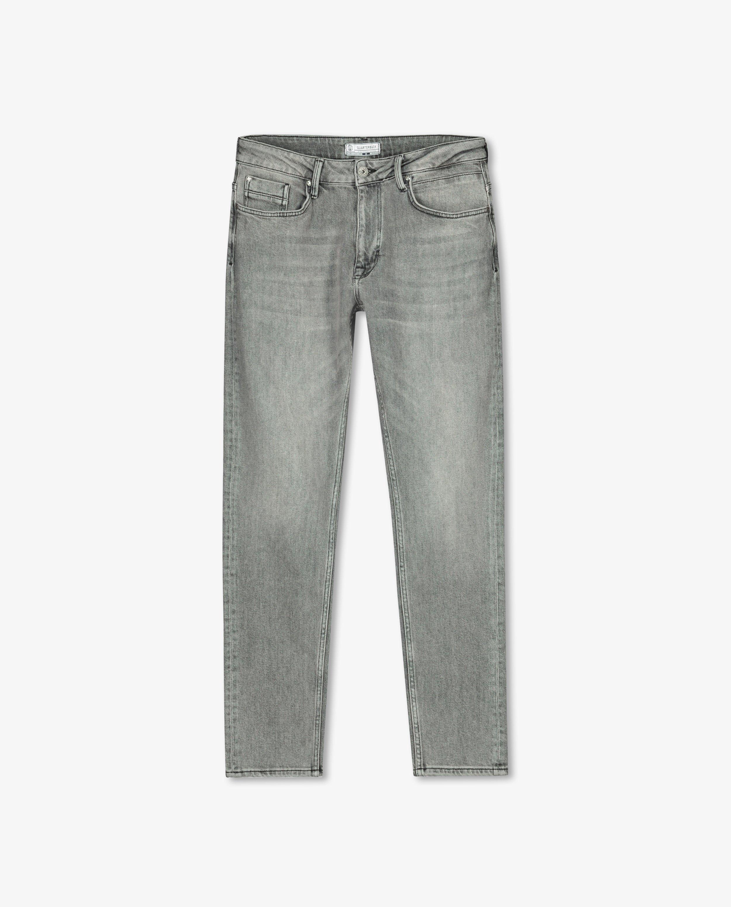 Grijze tapered fit jeans Luke - stretch - Quarterback