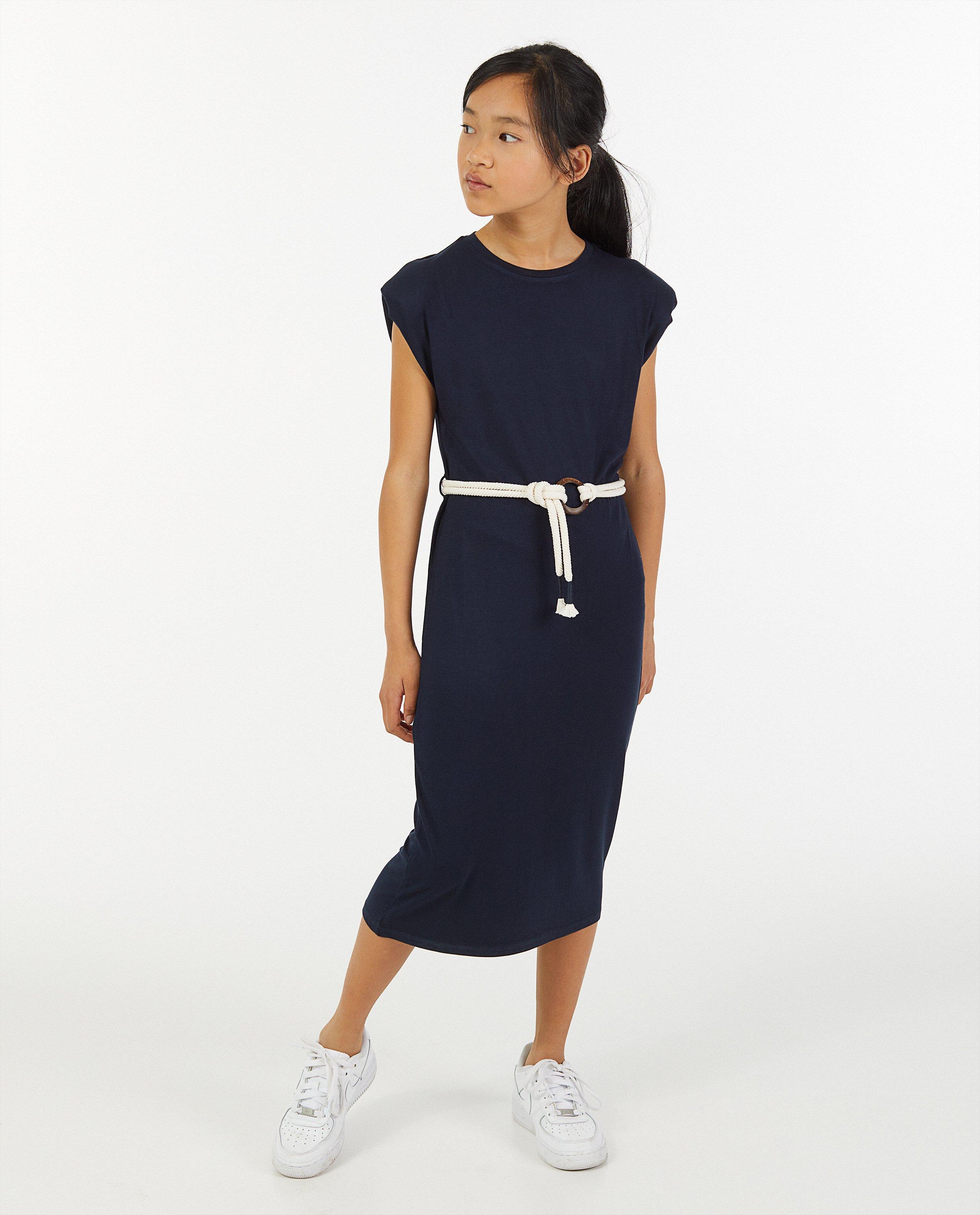 Robe bleue à ceinture BESTies - avec des épaulettes - Besties