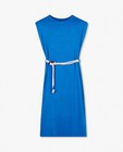 Blauwe jurk met riem BESTies - met schoudervulling - Besties