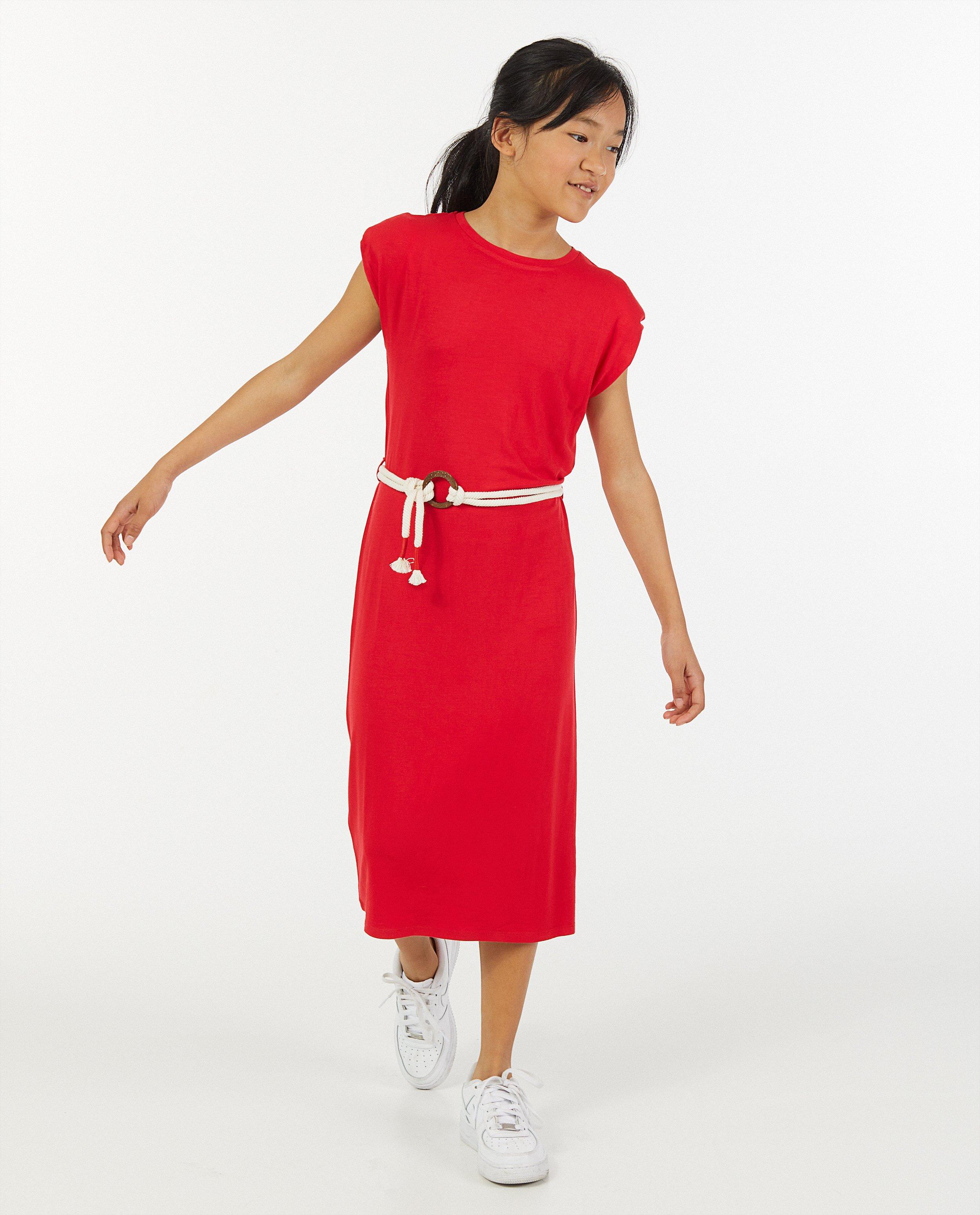 Robes - Robe rouge à ceinture BESTies